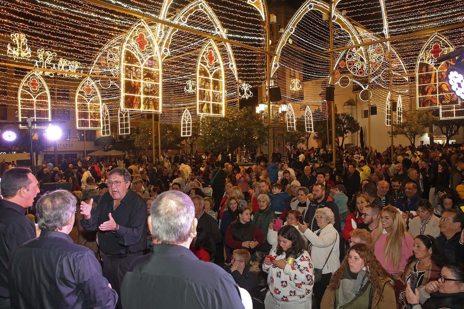 Inauguración del alumbrado navideño en Algeciras