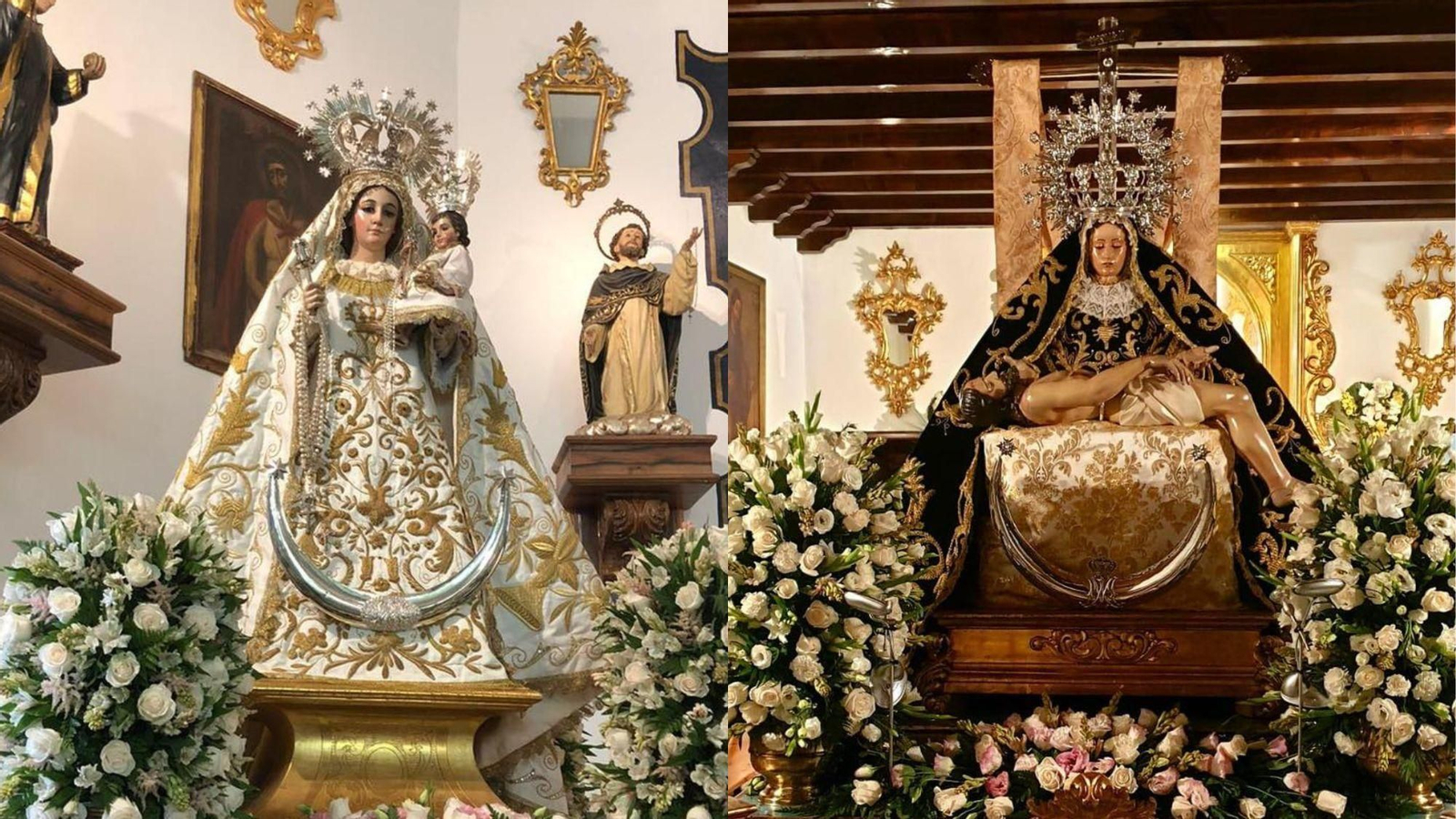 Virgen del Rosario y Virgen de las Angustias de Pórtugos (Granada)