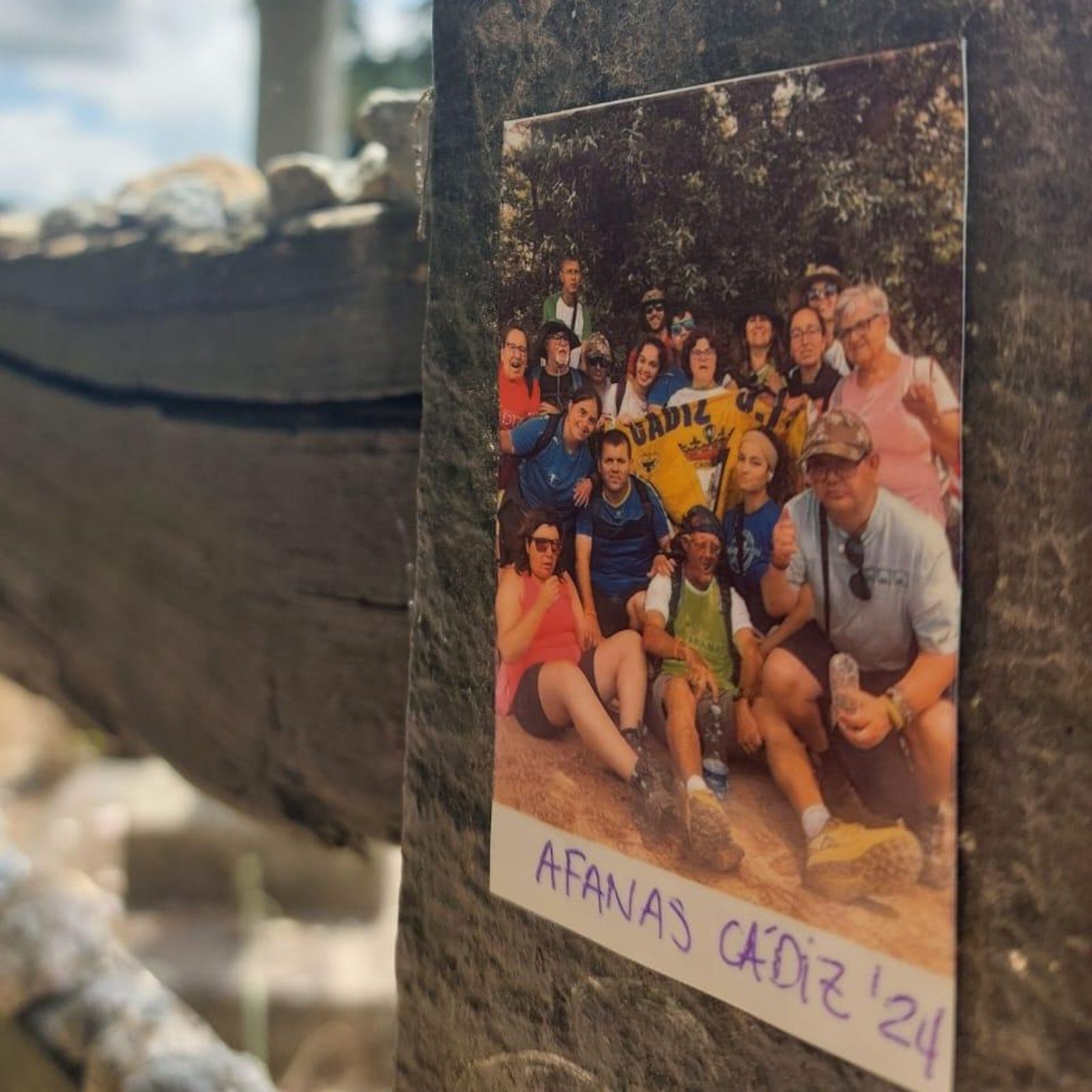 Foto del grupo Afanas Cádiz durante el camino 2024