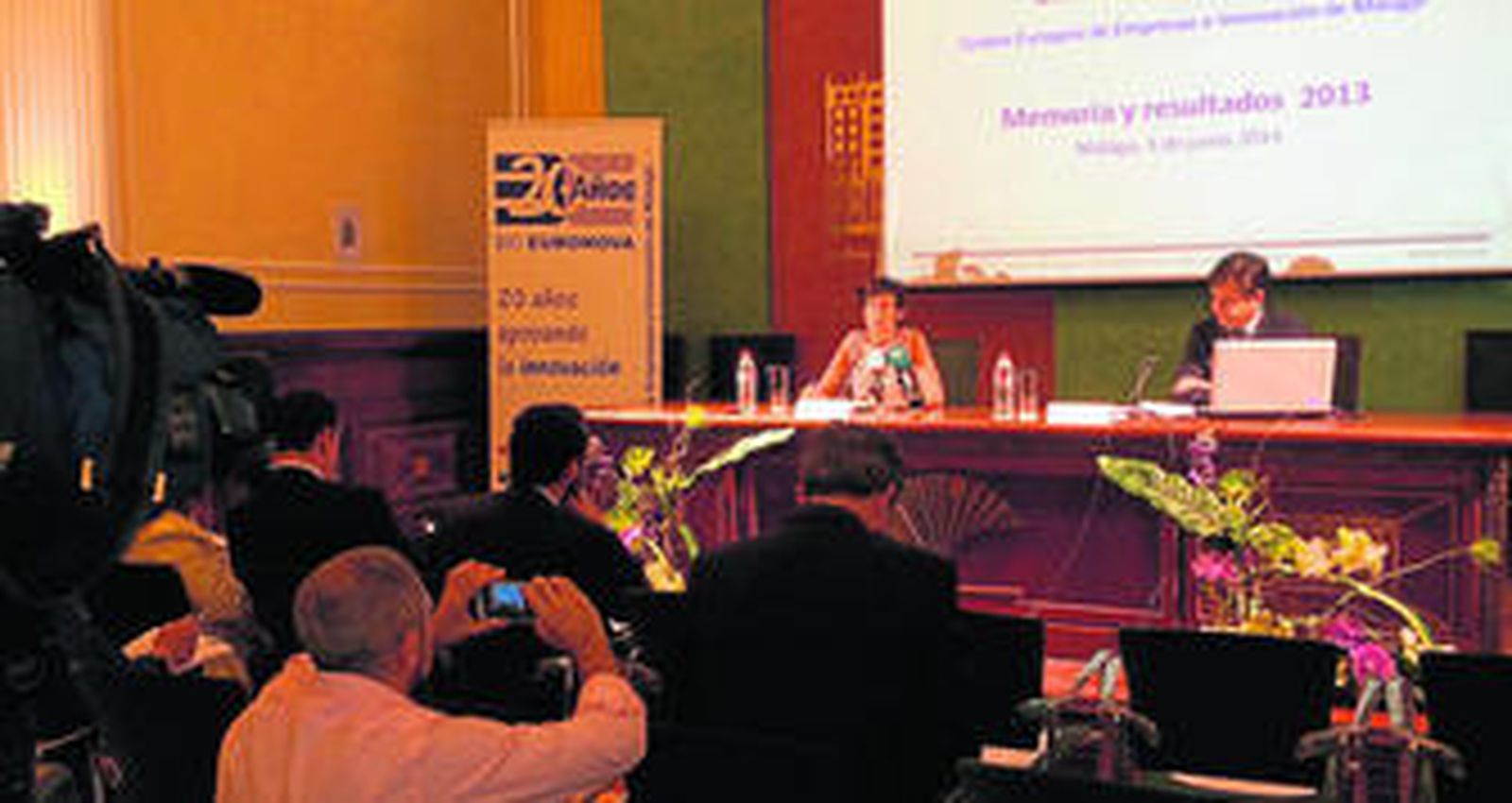 Presentación, ayer, del balance de funcionamiento del BIC Euronova en 2013