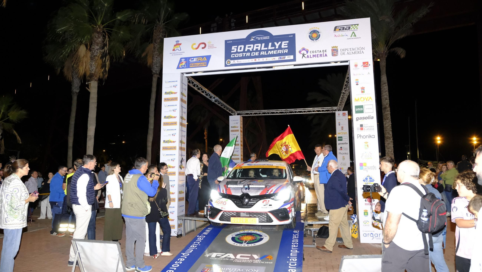 La salida de la 50 edición del Rallye Costa de Almería, en imágenes