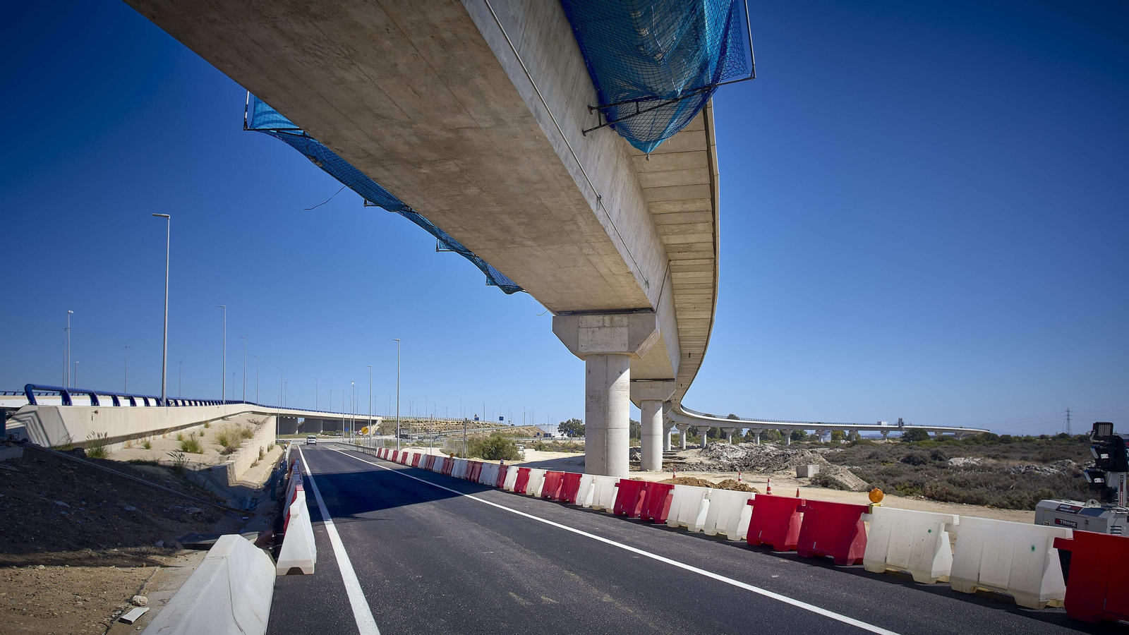 Imágenes actuales de la obra del futuro tren de La Cabezuela de Puerto Real