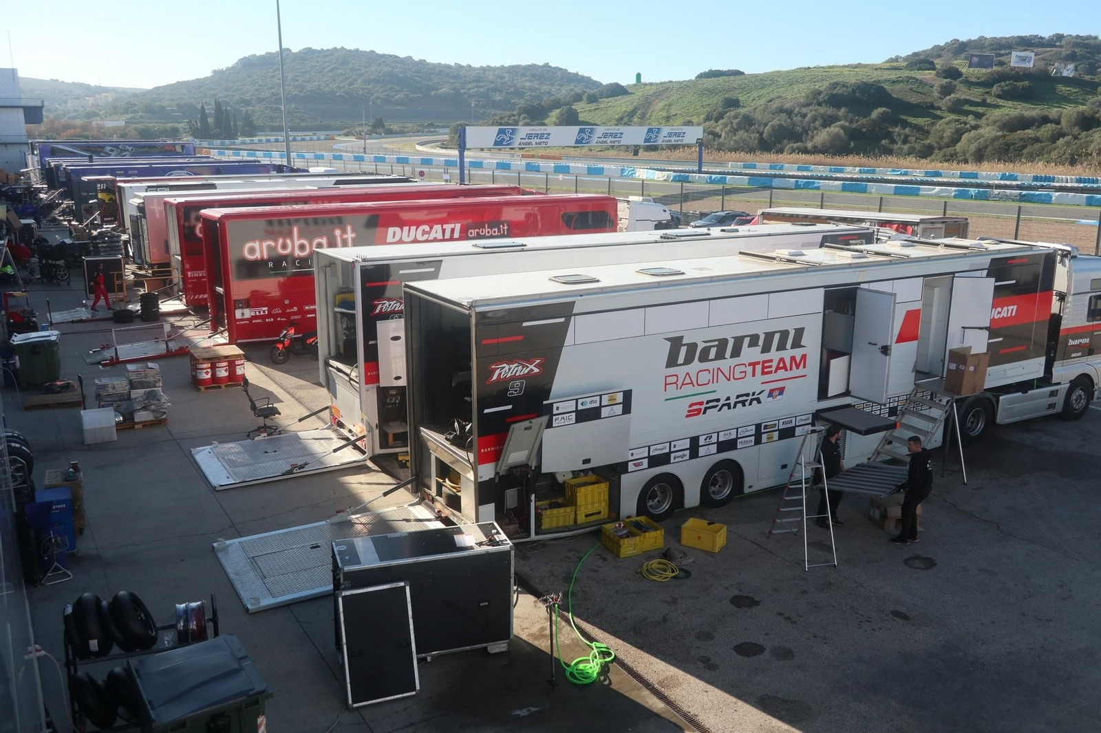 El Circuito de Jerez ya está preparado para los test de este miércoles y jueves.