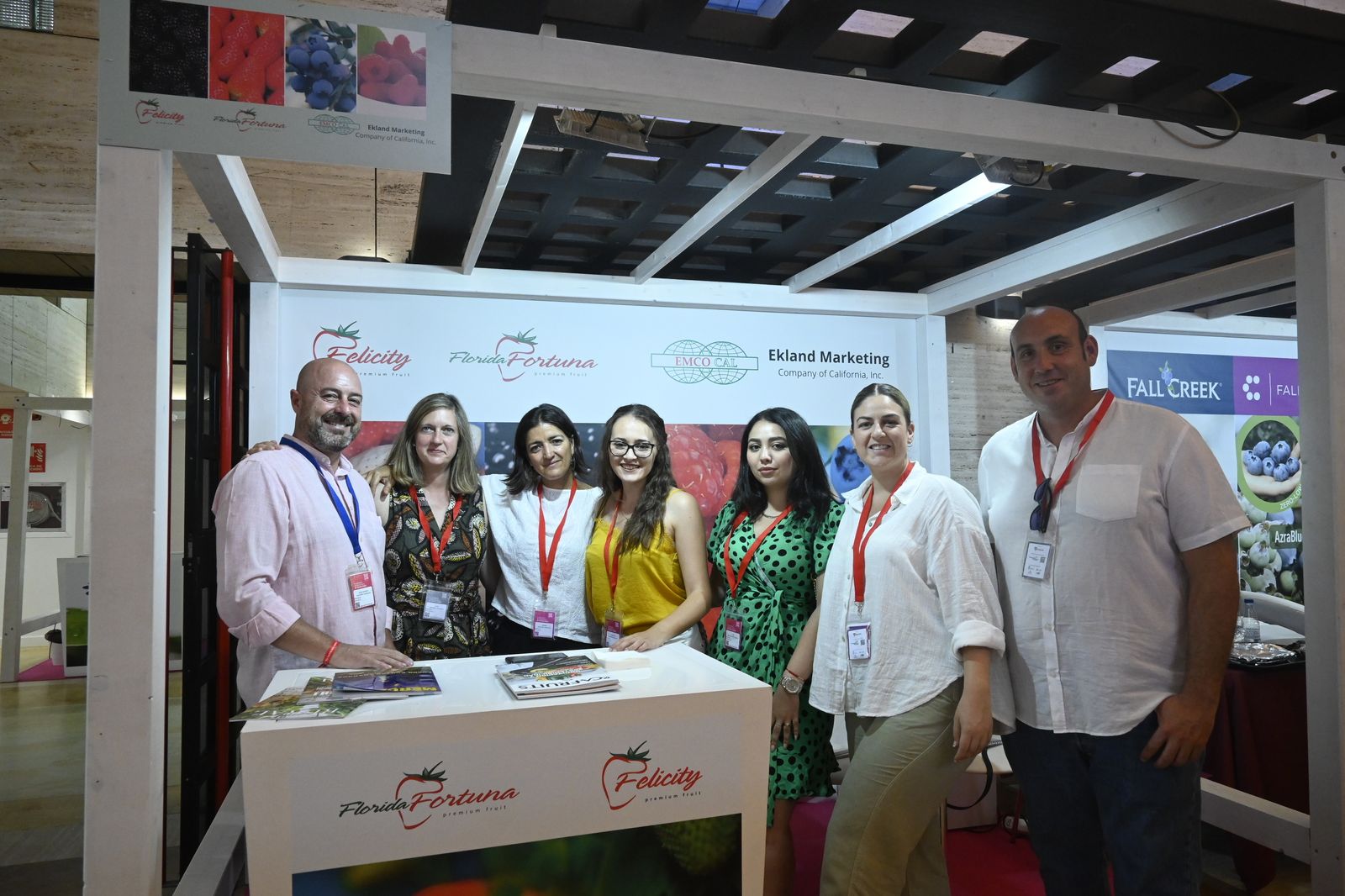 Los Stands participantes en el 8º Congreso Internacional de Frutos Rojos en Huelva