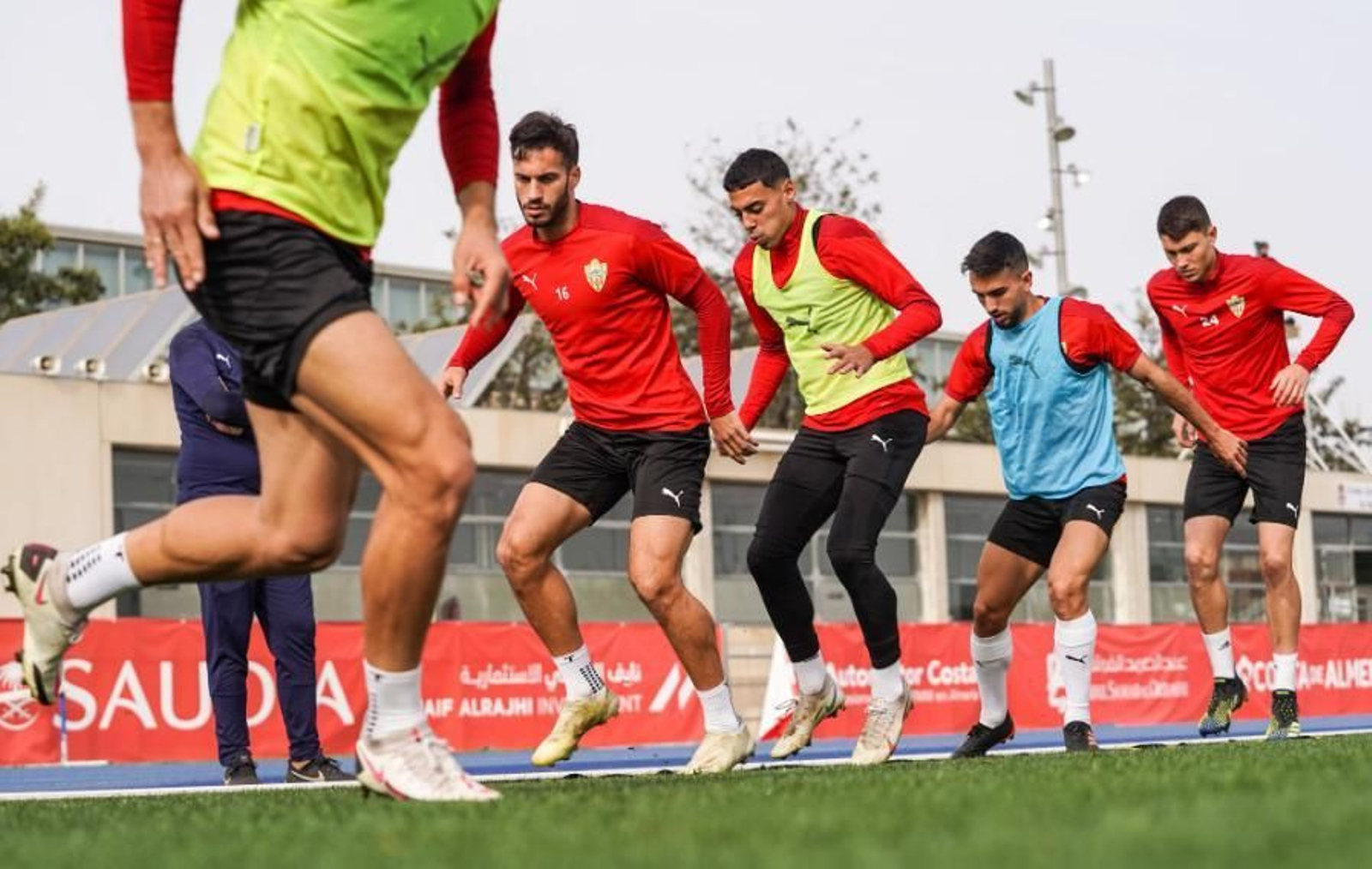 Entrenamiento de este viernes en el anexo.