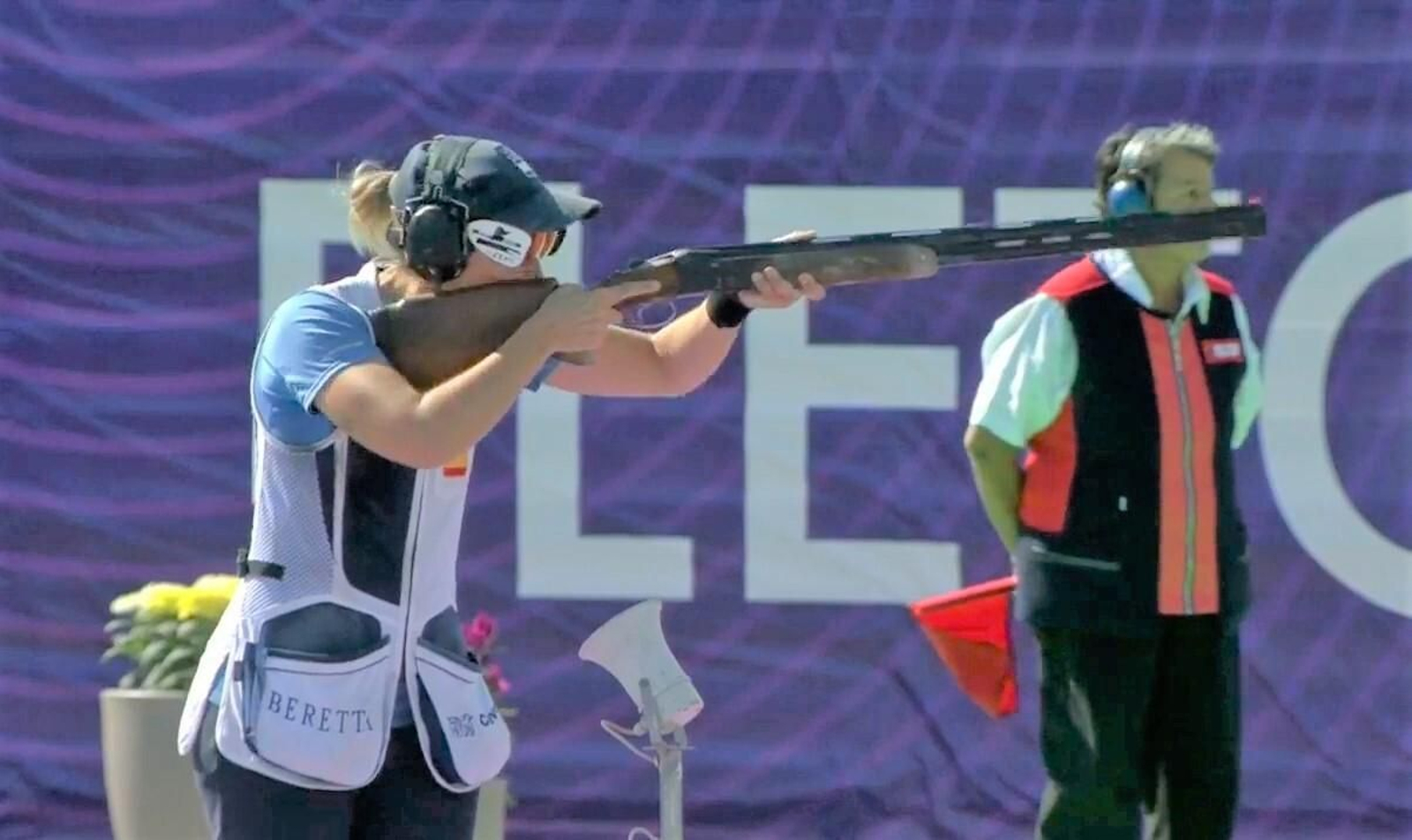 Fátima Gálvez, durante la prueba mixta en Larnaca.