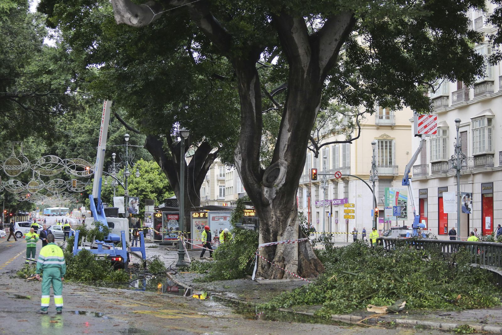 Las consecuencias del paso de 'Ana' por Málaga