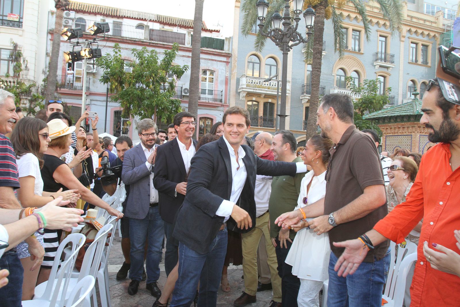 Encuentro Ciudadanos con Albert Rivera en la Plaza de Las Monjas