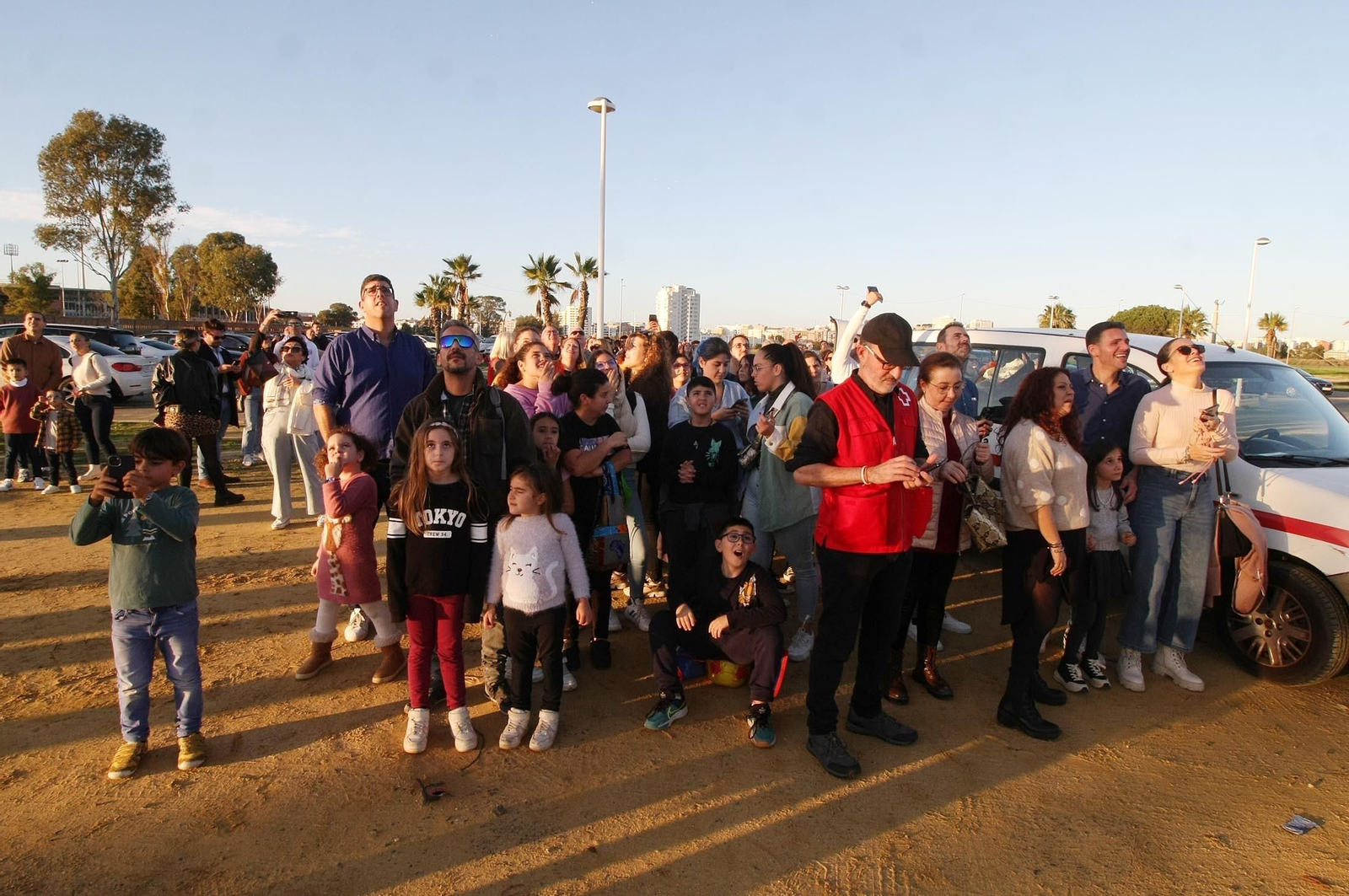 Imágenes del vuelo del globo aeroestático  en Huelva