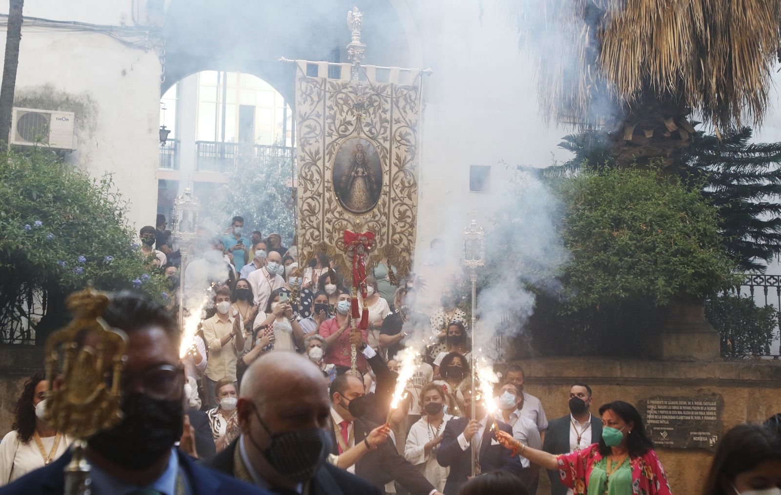 Llegada del Rocío a San Pablo.