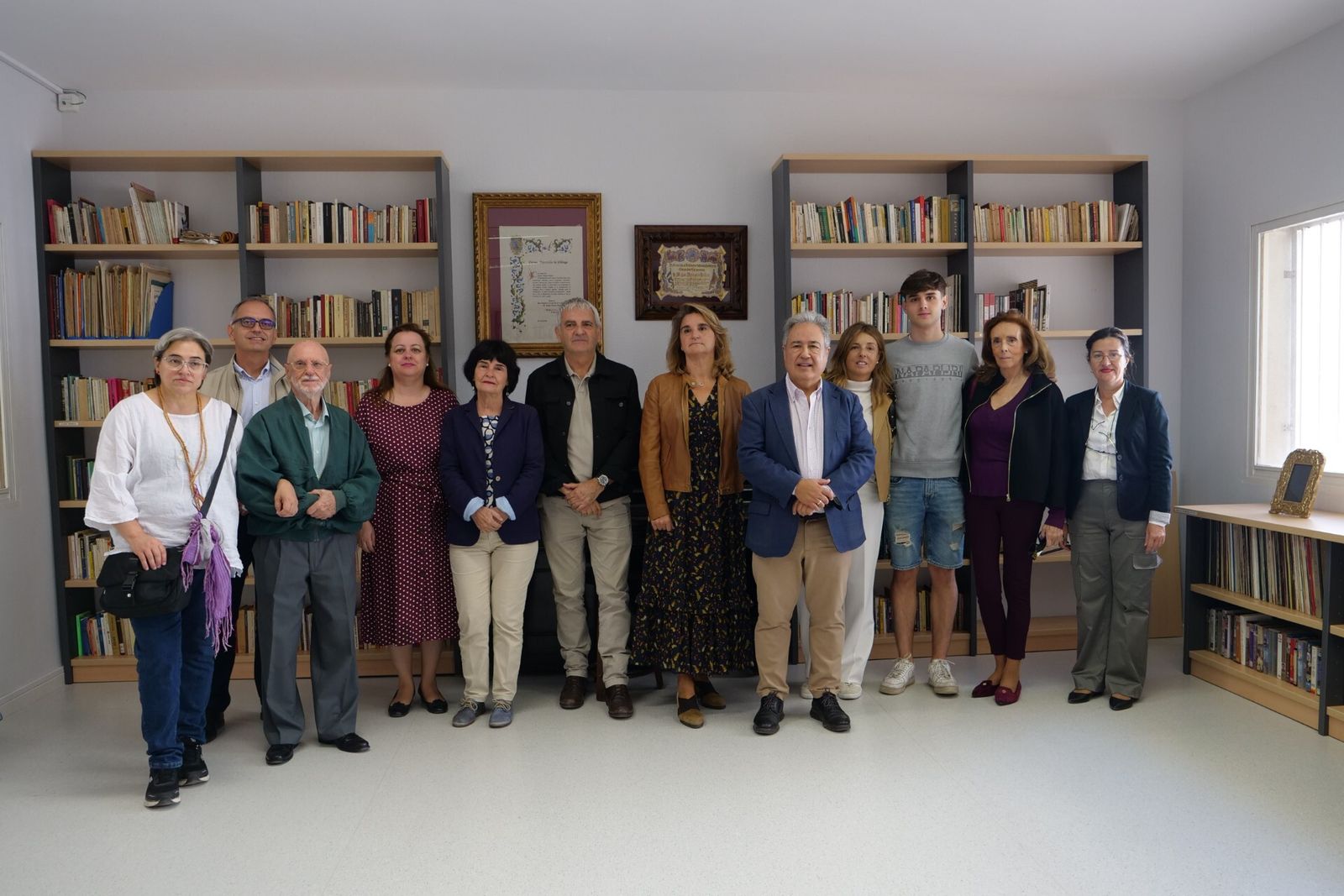 Inauguración de la biblioteca y sala documental 'Miguel Romero Esteo', en El Ejido.