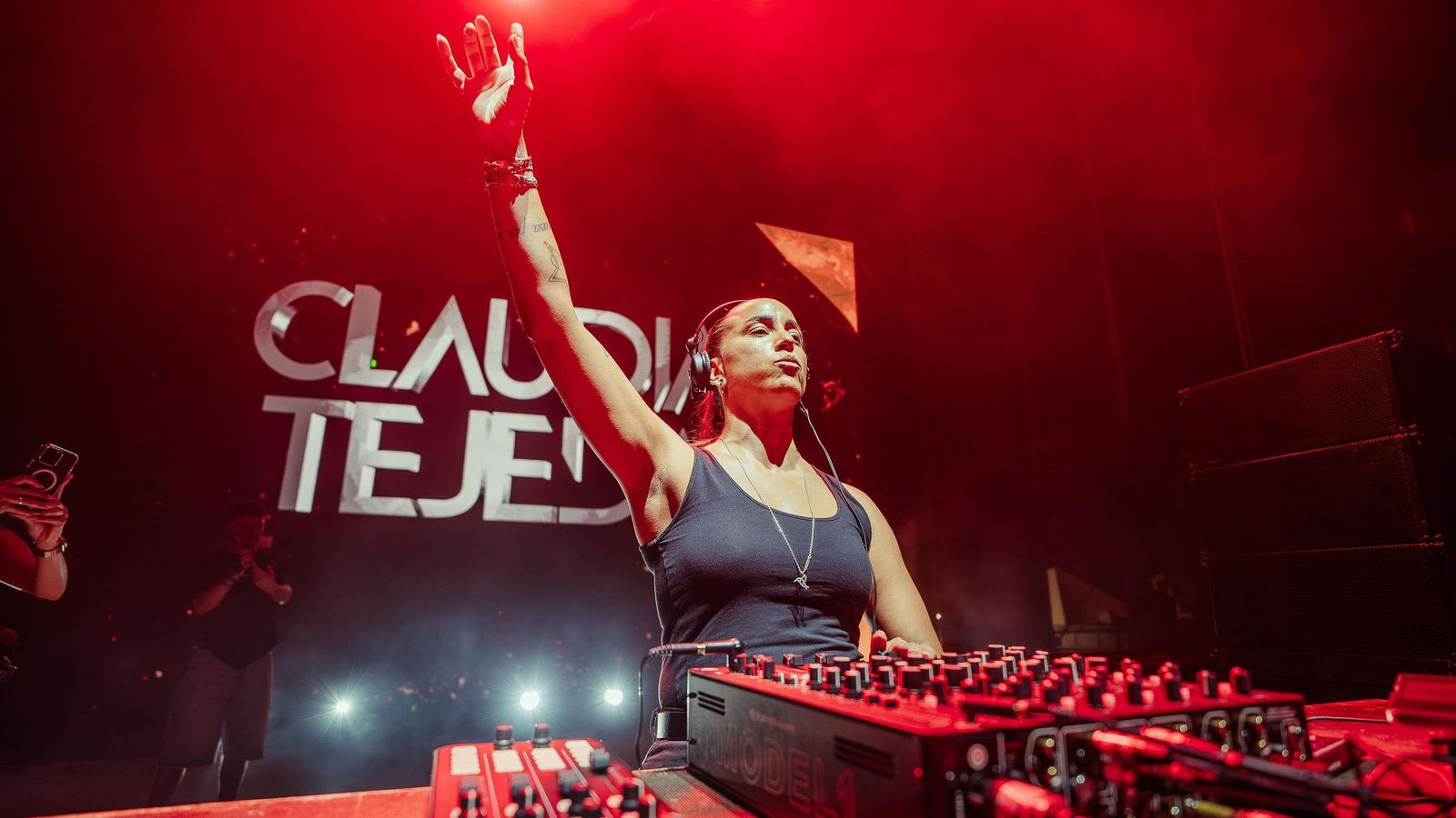 Claudia Tejeda durante su participación en el Dreambeach.