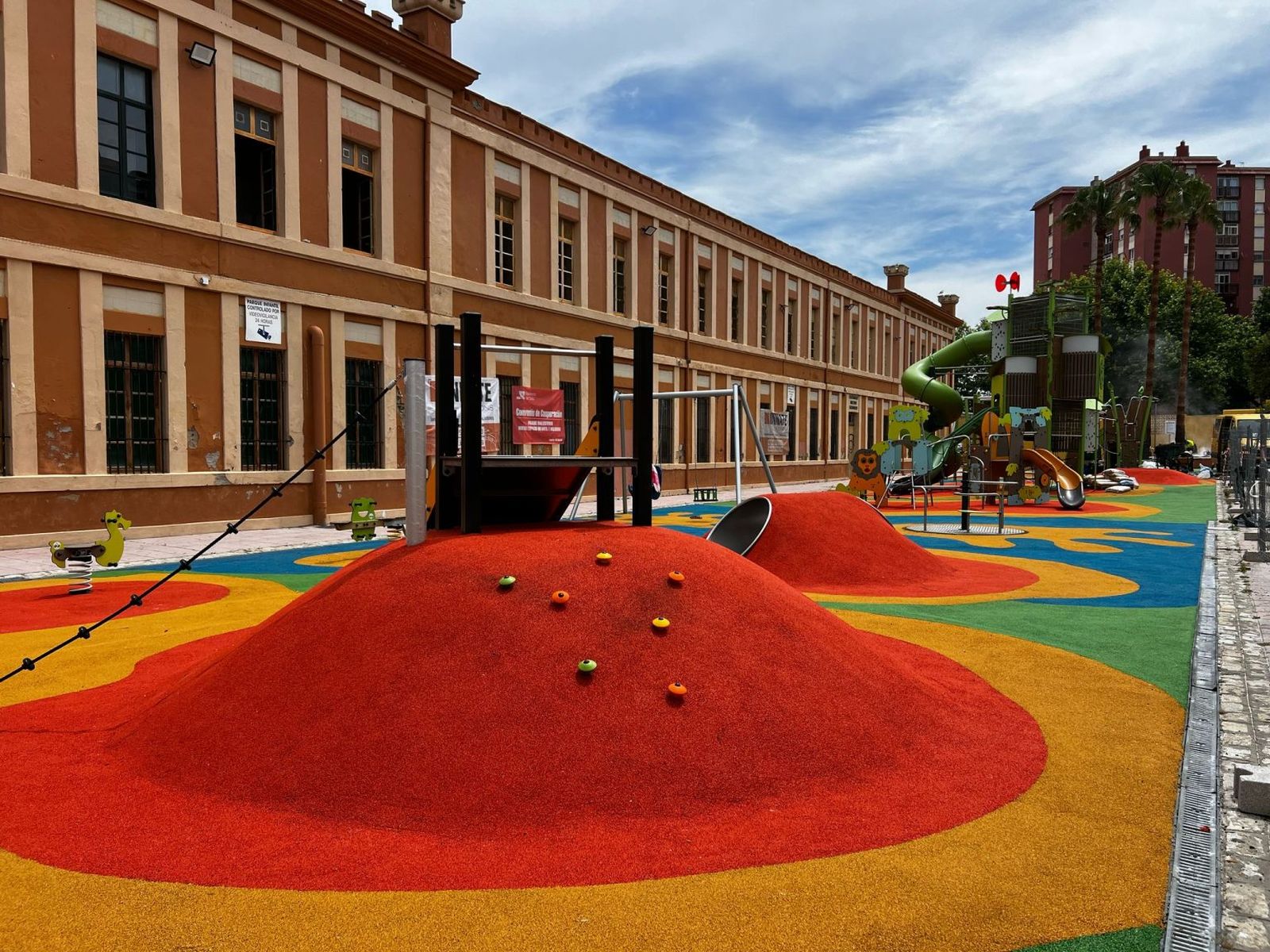 El nuevo parque infantil junto al Conservatorio Muñoz Molleda.