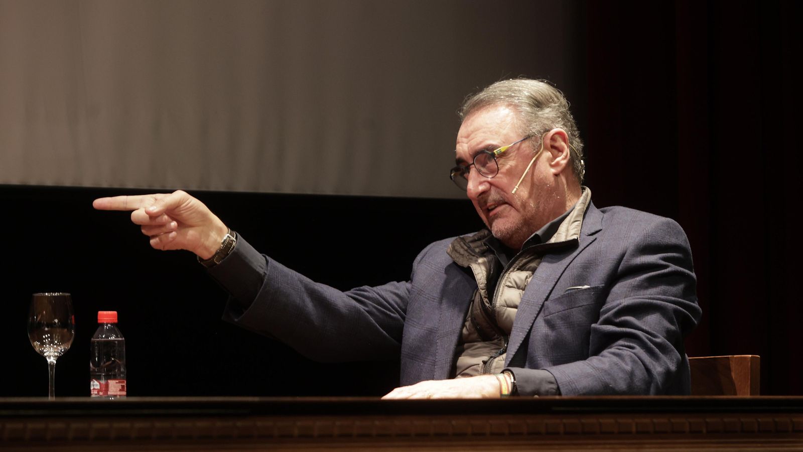 Carlos Herrera durante la tertulia.