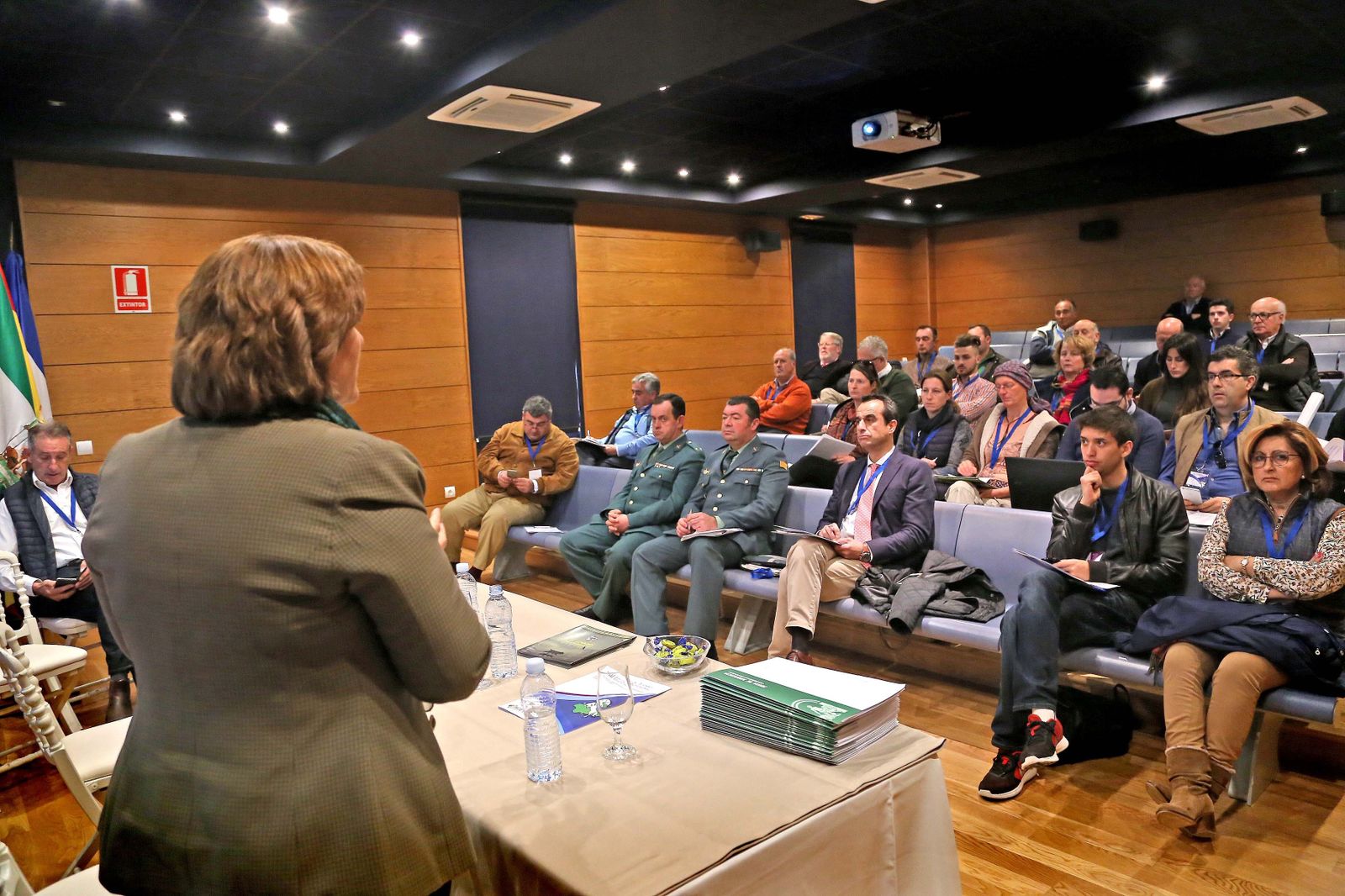 Un momento de la jornada ayer en la Escuela Ecuestre.