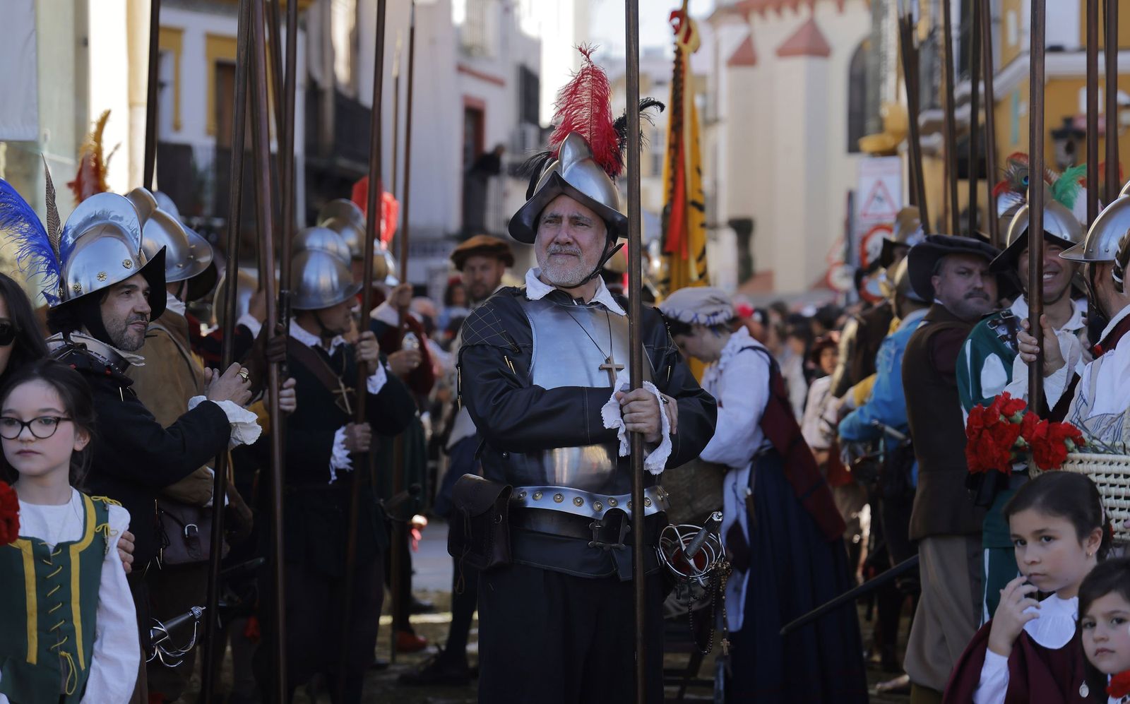 Desfile de Carlos V e Isabel de Portugal en Sevilla
