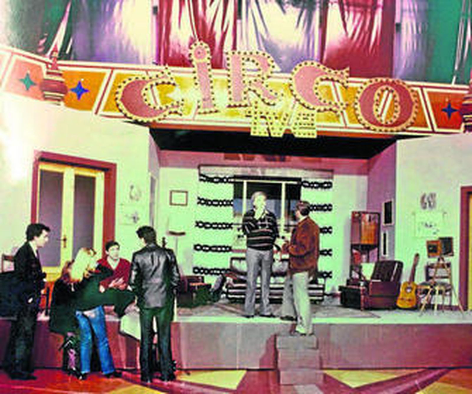El decorado de 'El circo de TVE', en los Estudios Roma, hoy Telecinco.