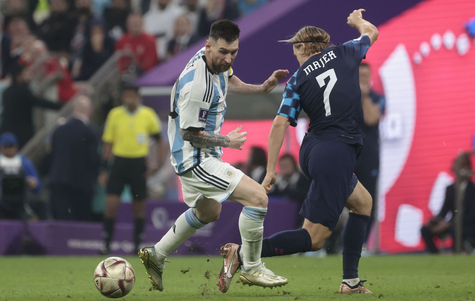 Las fotos de Messi contra Croacia