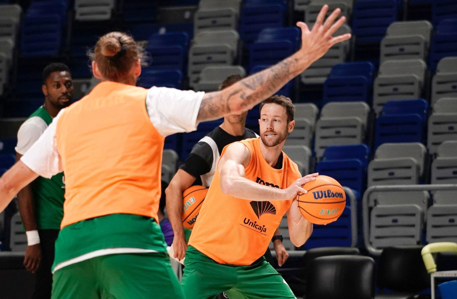 El Unicaja, en la sesión de este martes El Unicaja, en la sesión de este martes