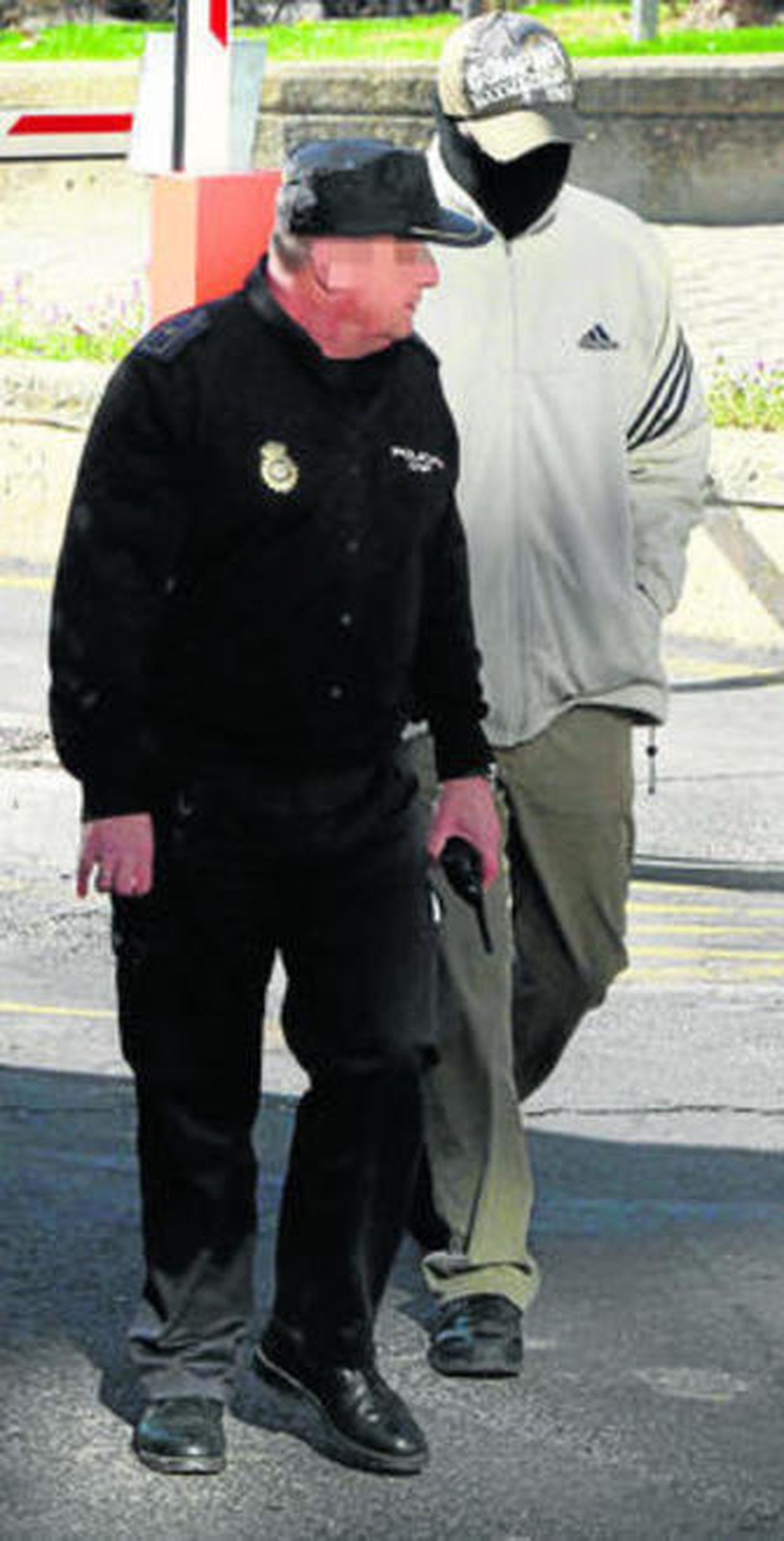 El acusado, a su llegada a la Audiencia de Madrid.