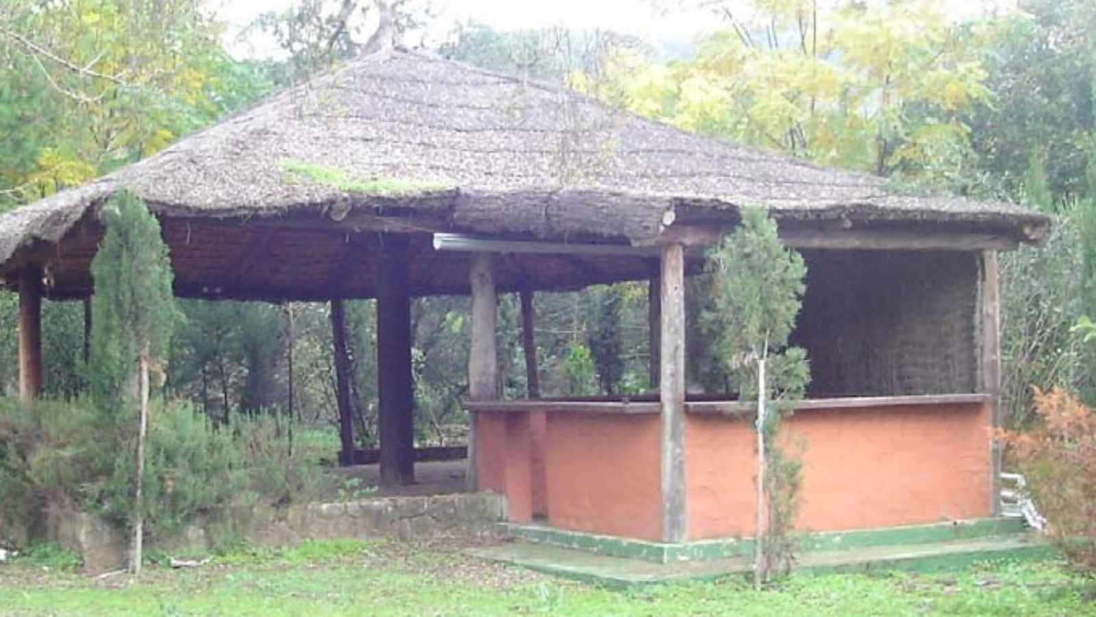 Un kiosco de la finca.