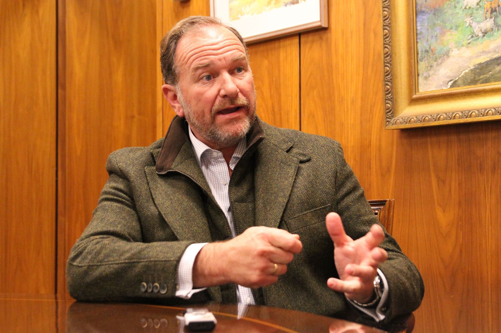 José Luis García-Palacios Álvarez, presidente de la Federación Onubense de Empresarios.