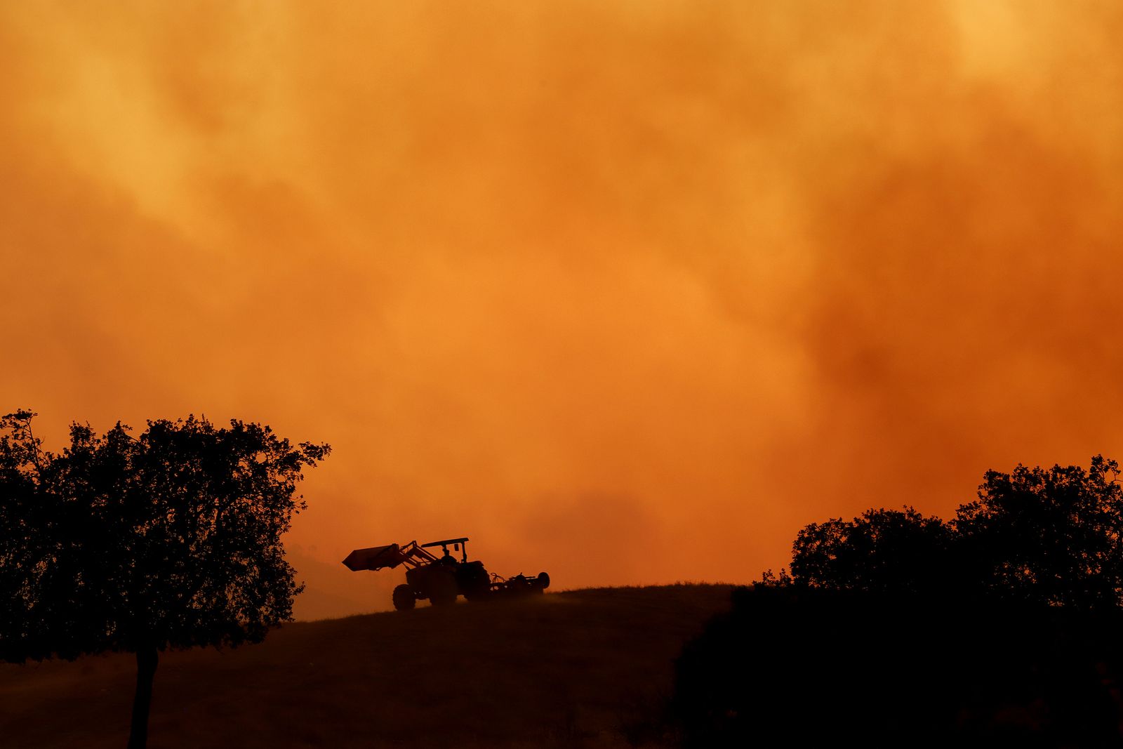 Imágenes del incendio en Almonaster La Real