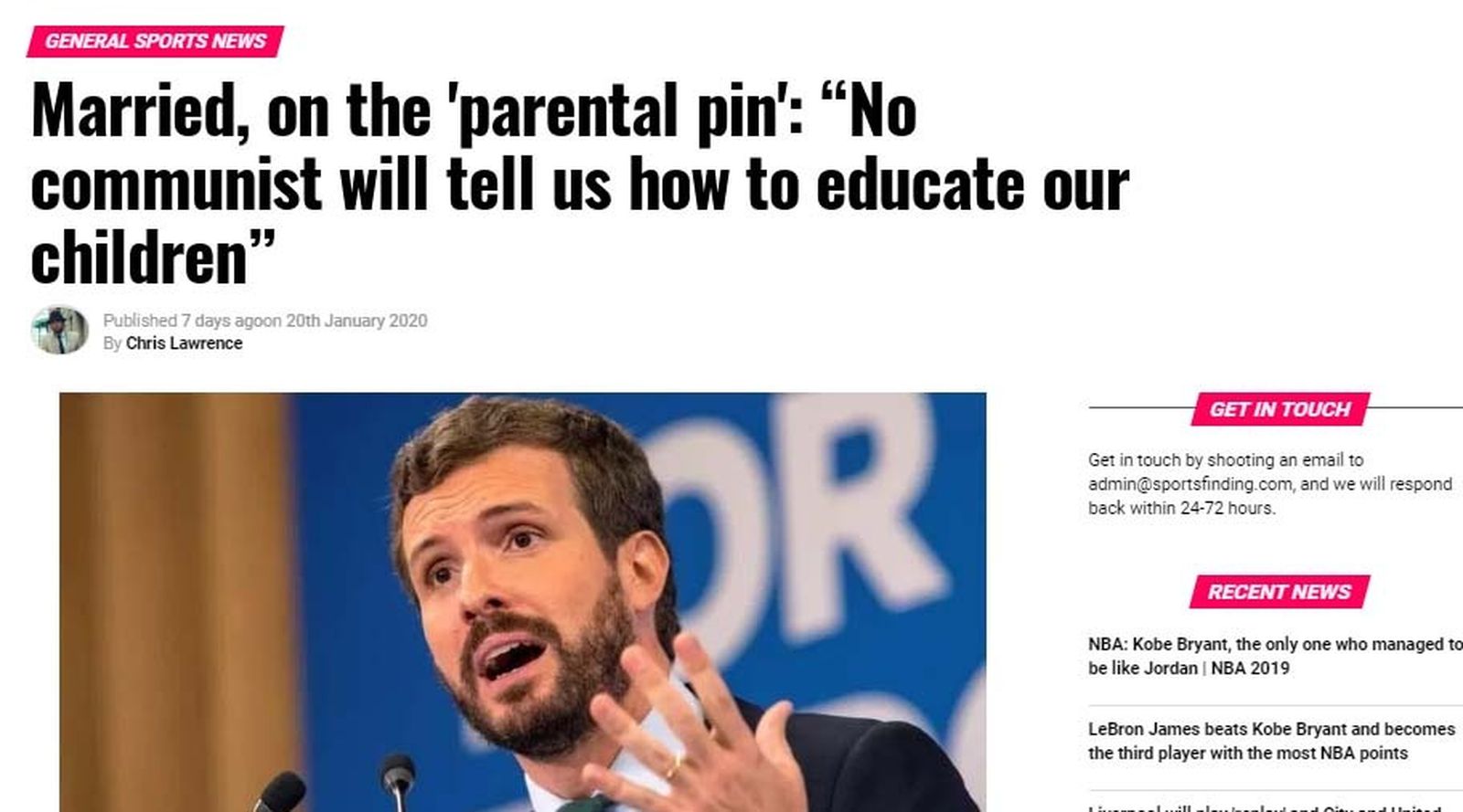 Casado ahora es Married