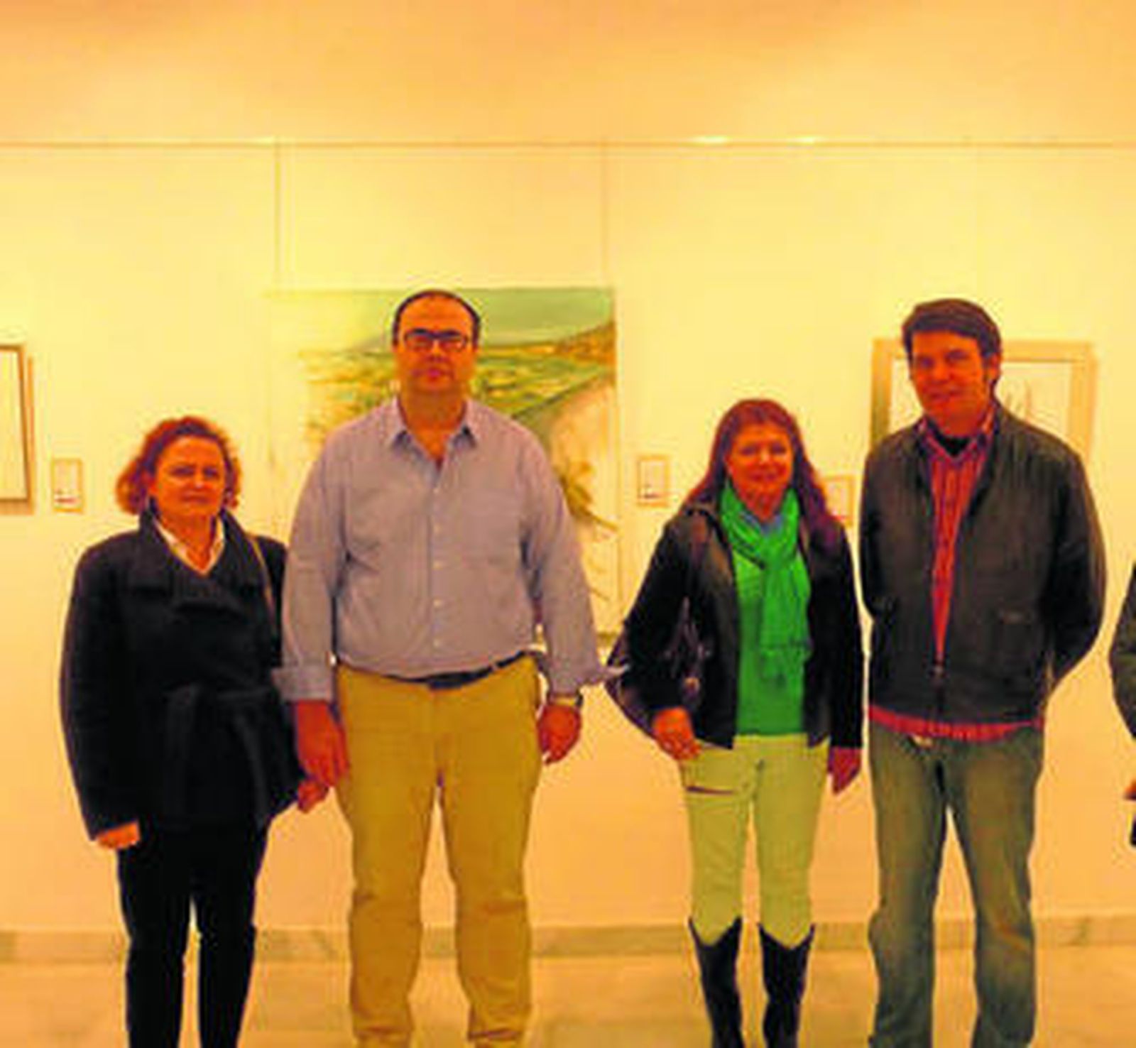 Rafael Leopoldo Aguilera con el artista Emilio Pérez.