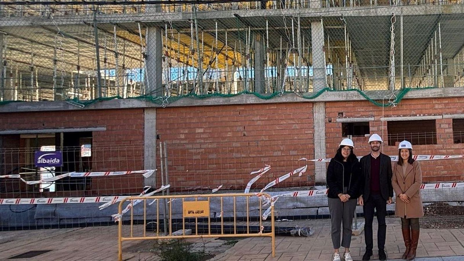 Visita a las obras de la residencia de Laujar.