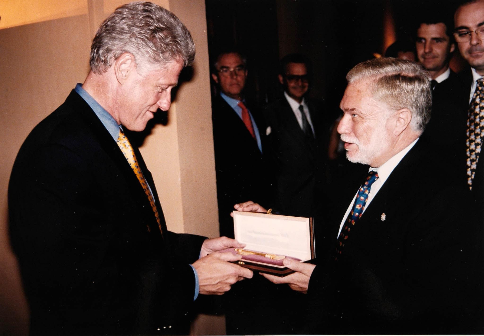 Díaz Berbel junto a Bill Clinton