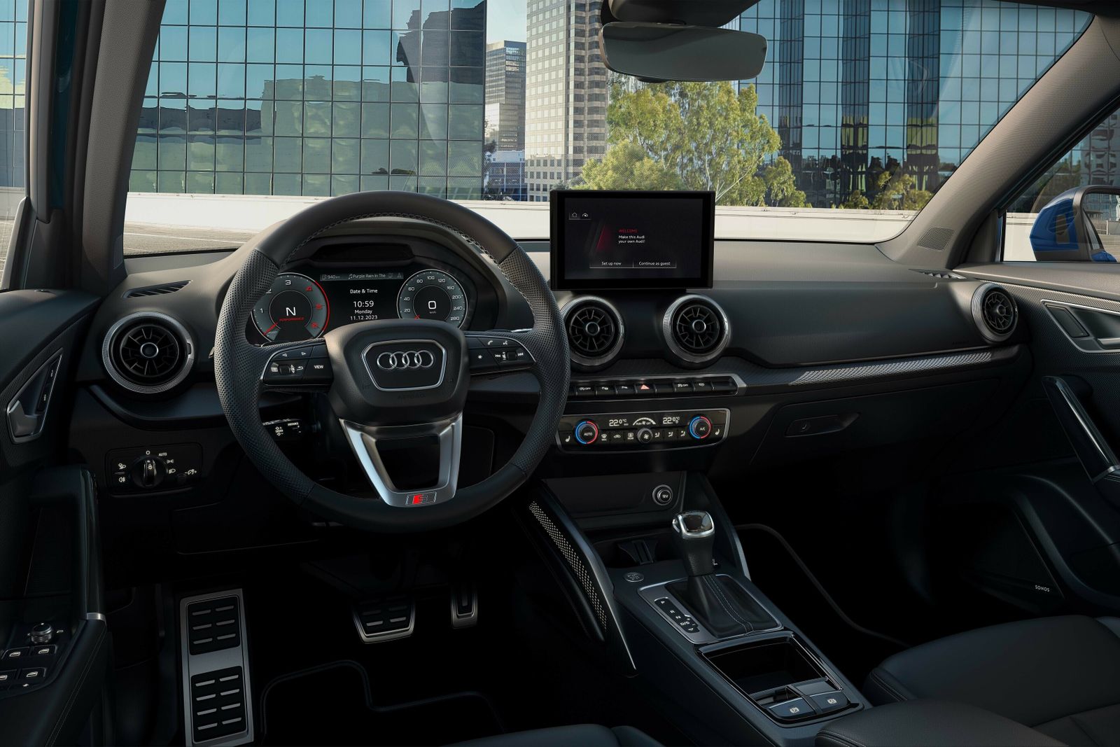 La actualización del Audi Q2 trae consigo pantallas más grandes para este SUV