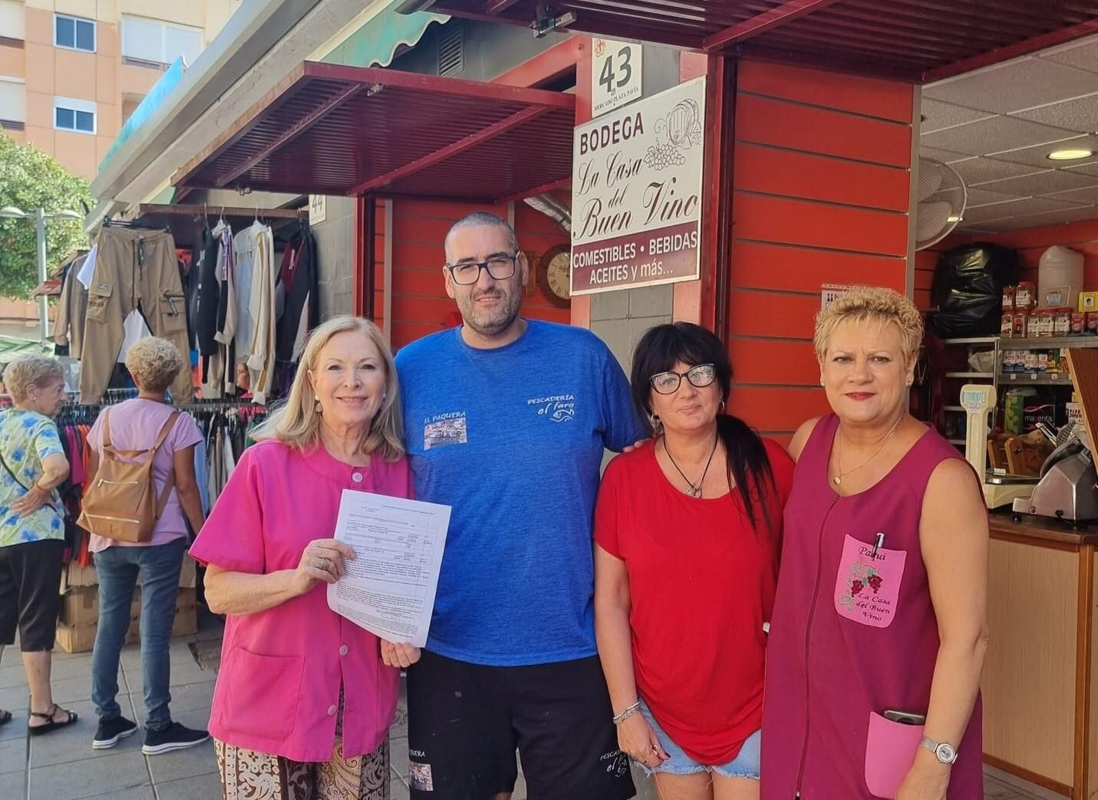 Comerciantes de Plaza Pavía