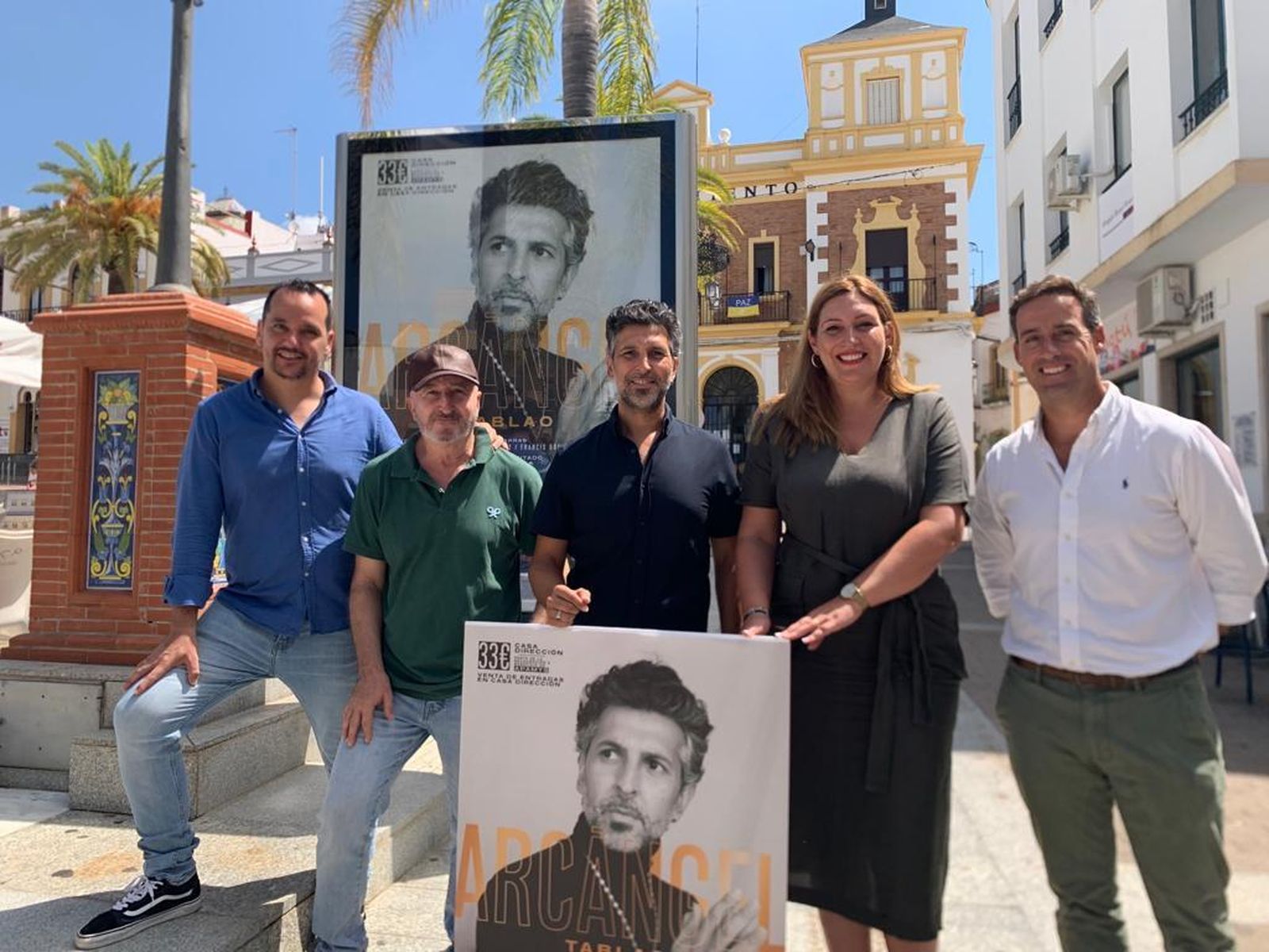 Arcángel este jueves en Valverde del Camino.