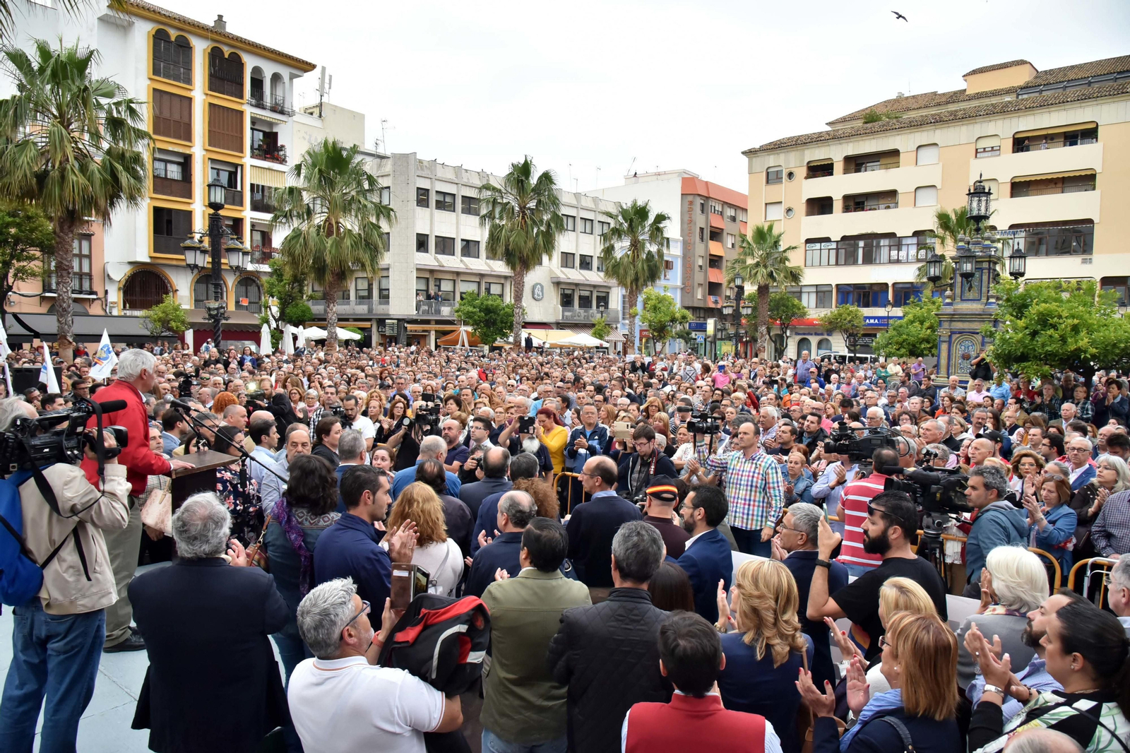 Las imágenes de la manifestación en la Plaza Alta de Algeciras