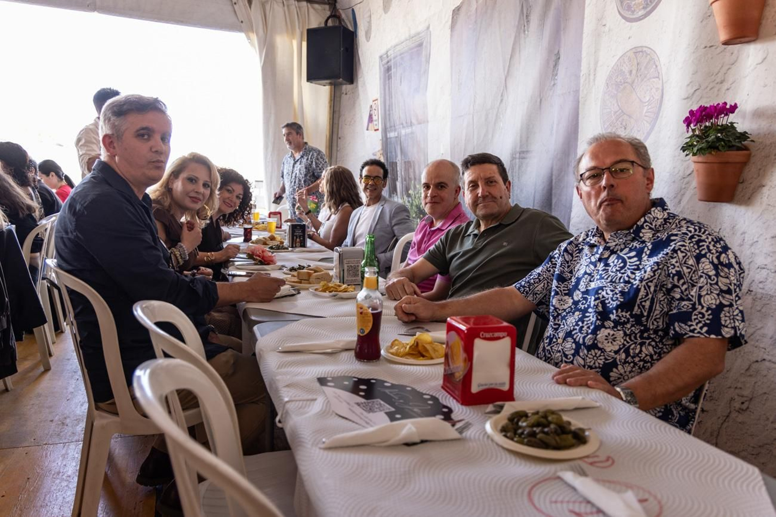 Las comidas de empresa se suceden en la Feria de San Lucas