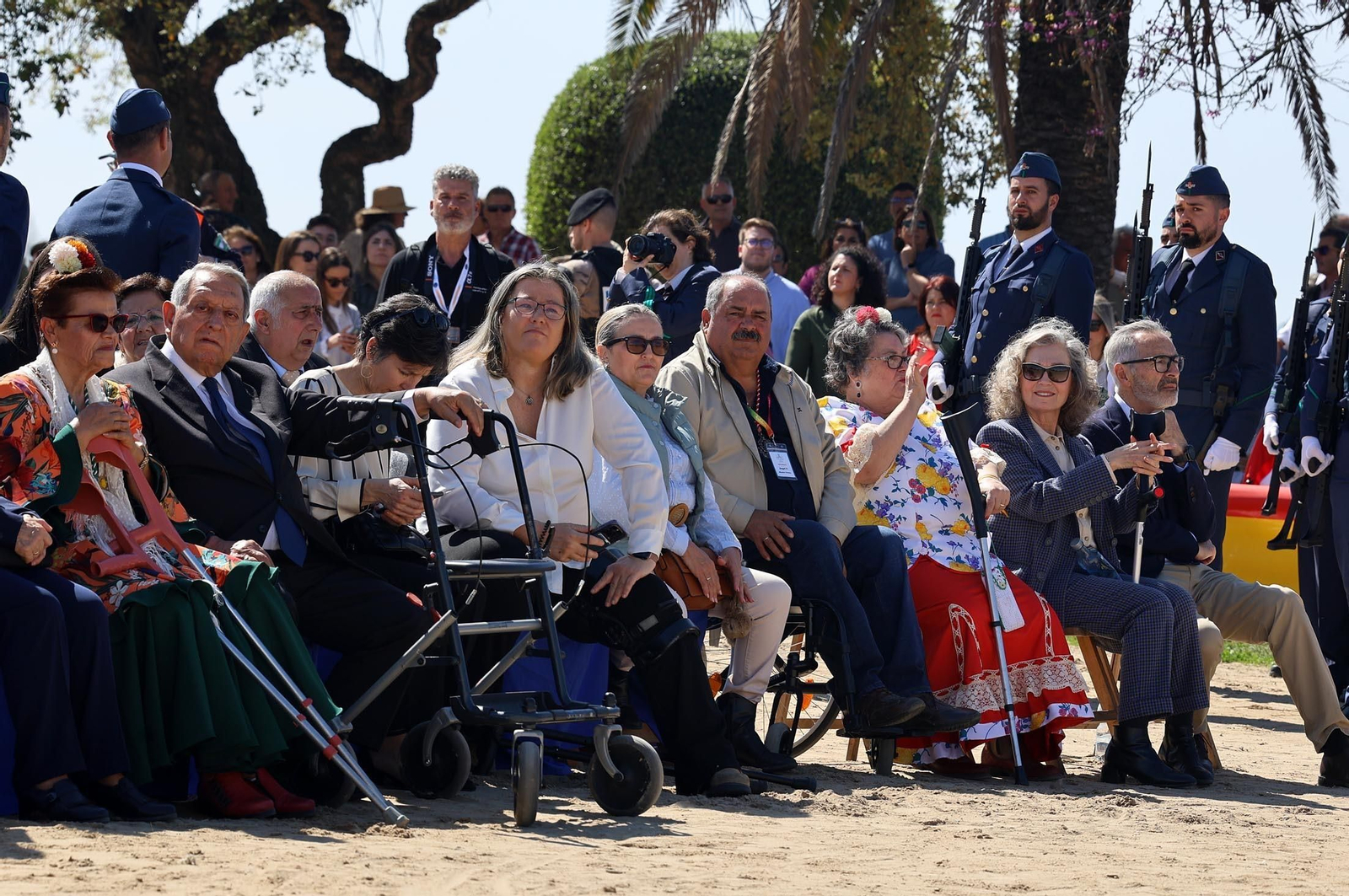 Imágenes del acto de Juramento o Promesa de Fidelidad a la Bandera Nacional en El Rocío