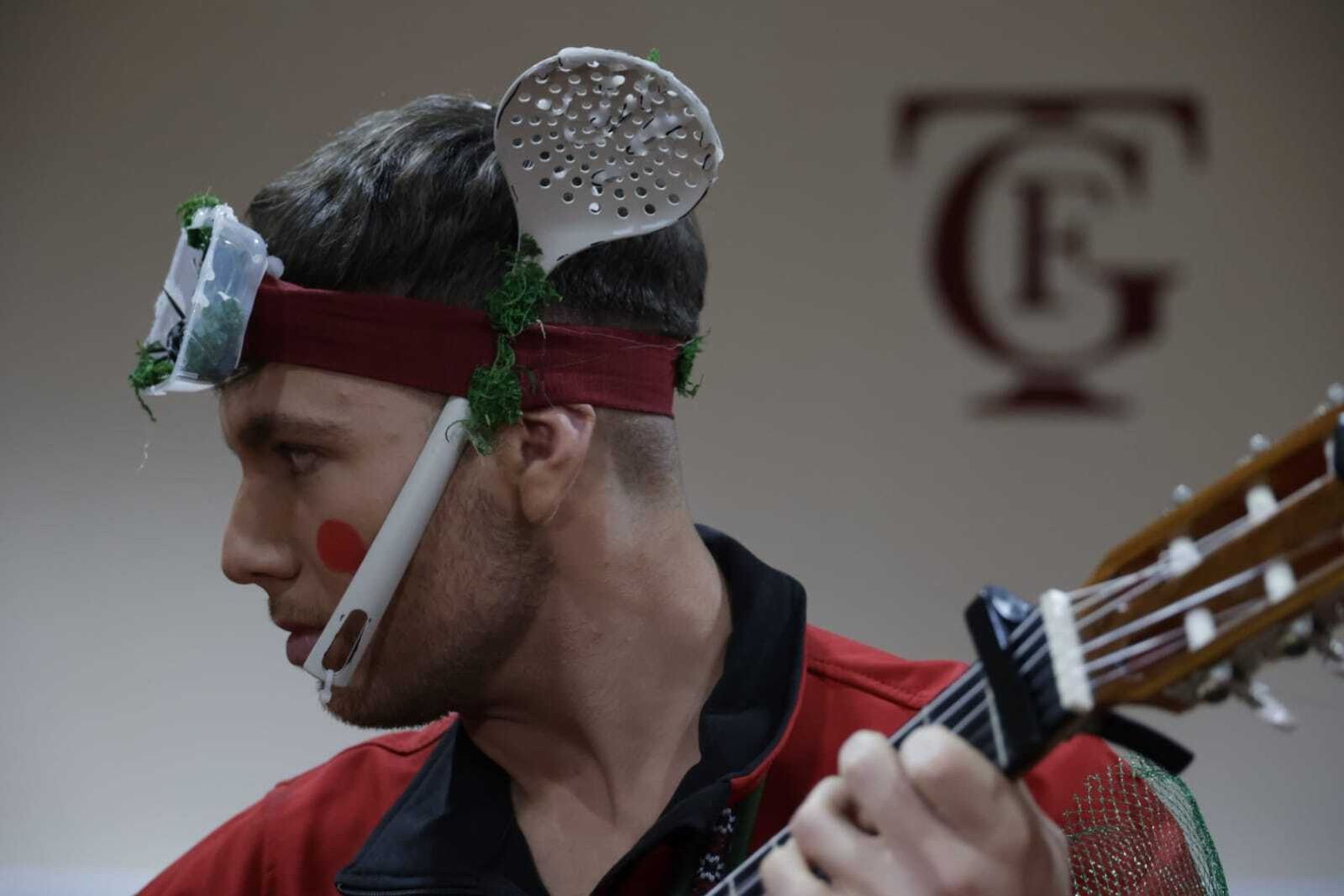 Cuarteto 'Los vigilantes de la Laja' en camerinos