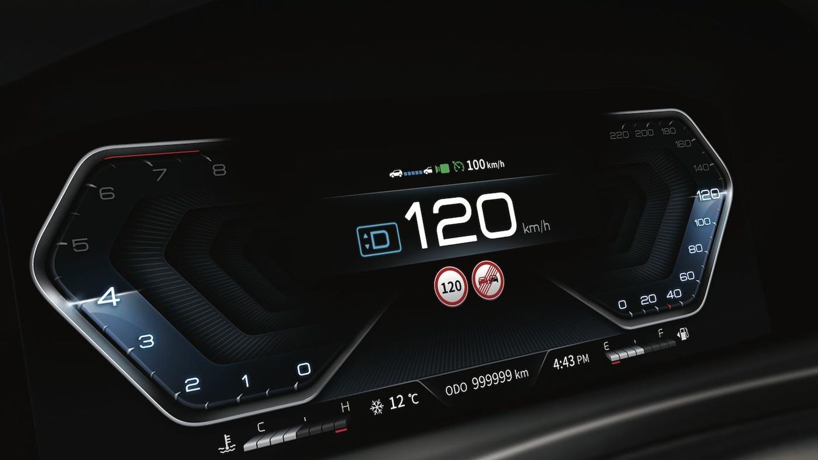 Para la instrumentación se emplea ahora una pantalla digital.