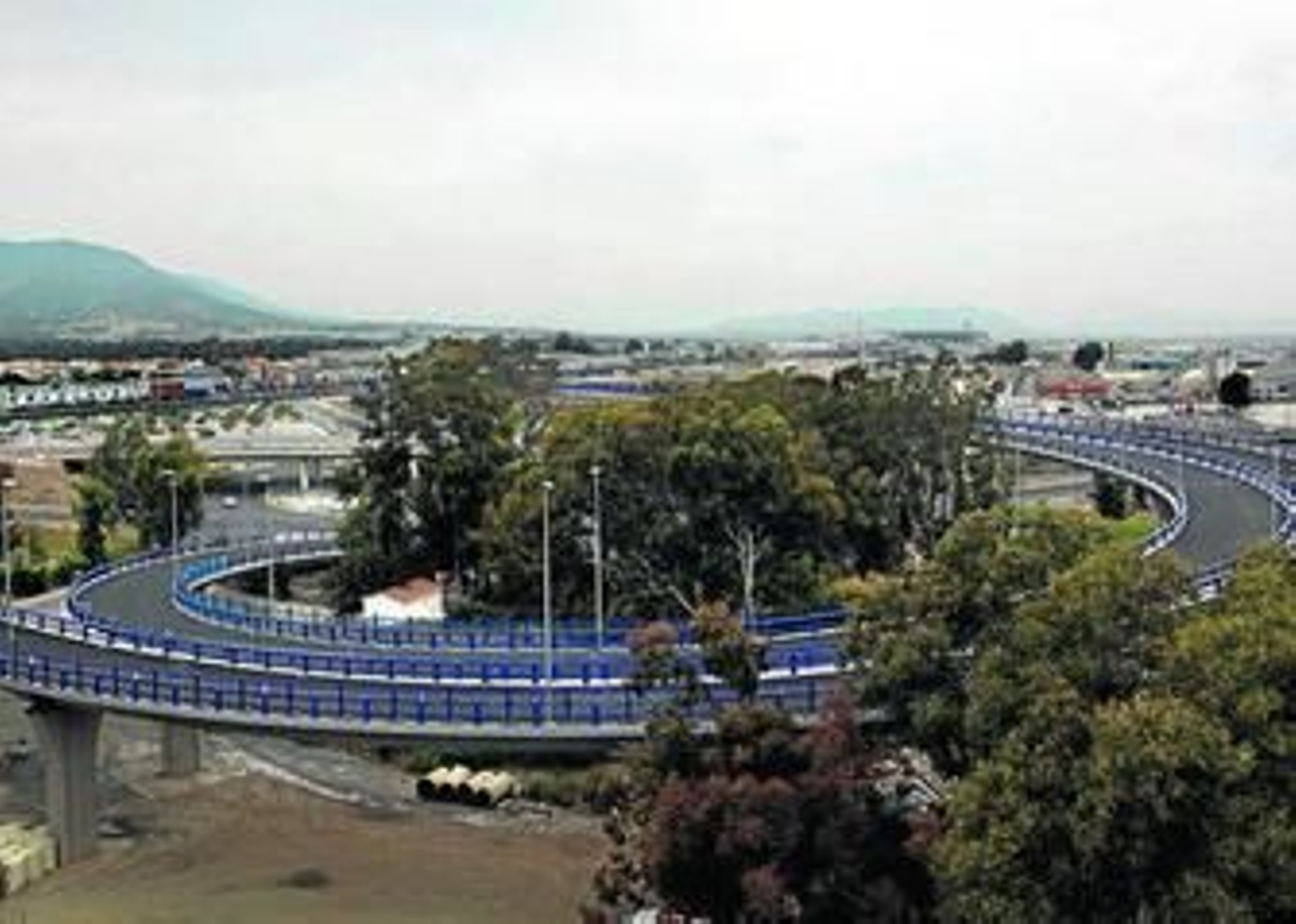 Vista de parte del acceso sur al aeropuerto de Málaga.