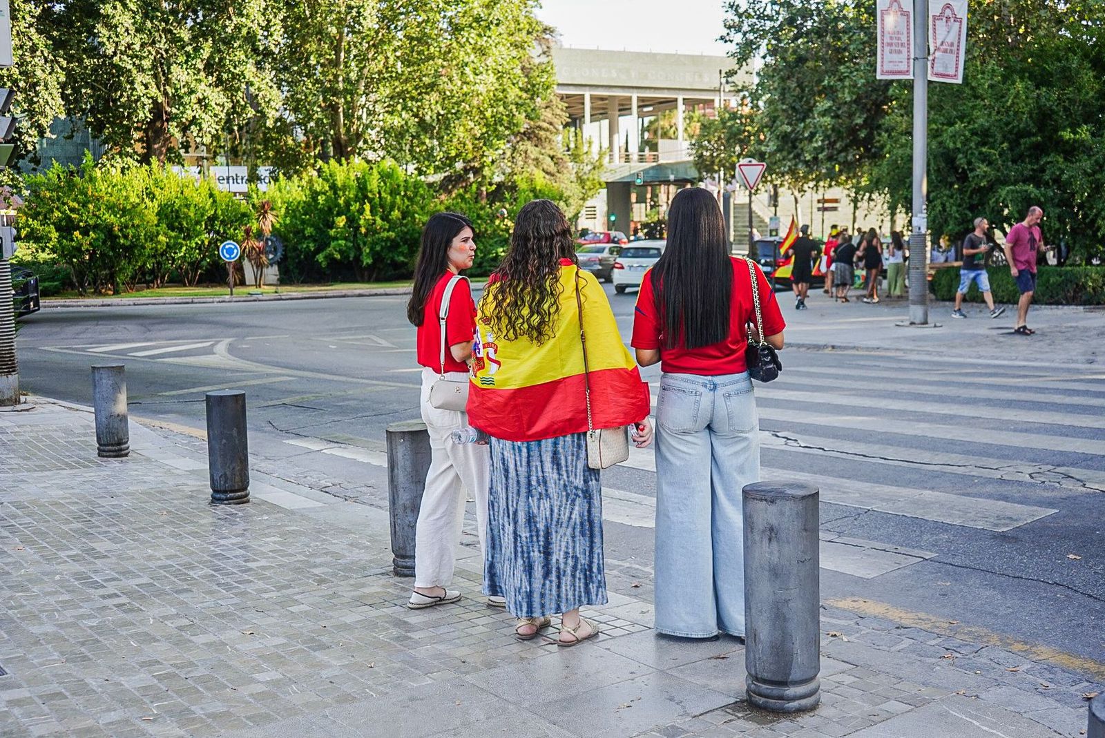Así se vive en las calles de Granada la final de la Eurocopa