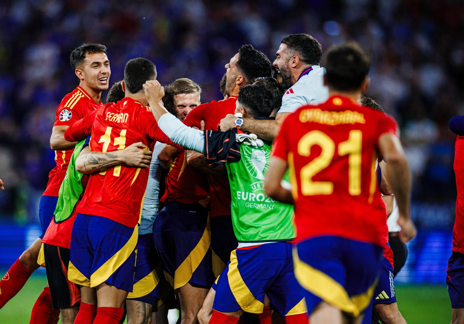 Las mejores imágenes del España - Francia