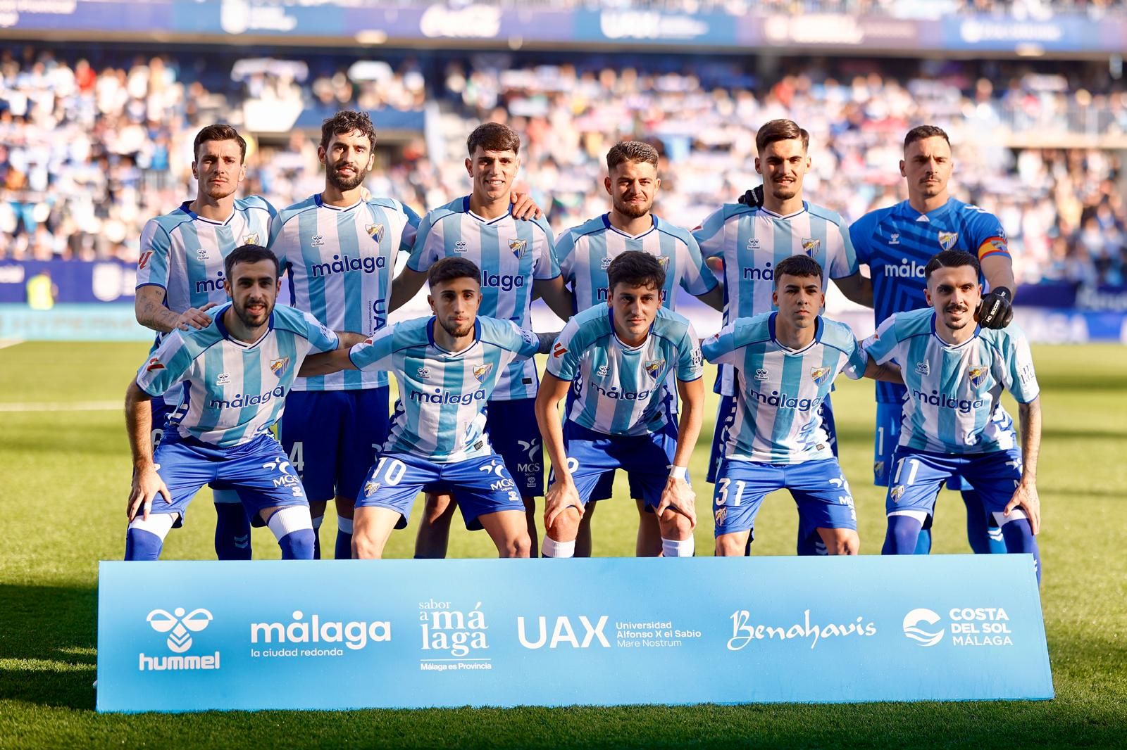 El once del Málaga CF ante el Ceuta.