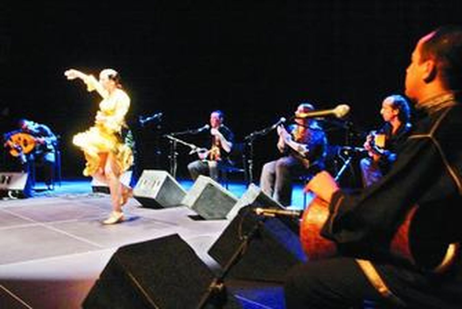 Imagen del concierto anoche en el Teatro Isidoro Máiquez.