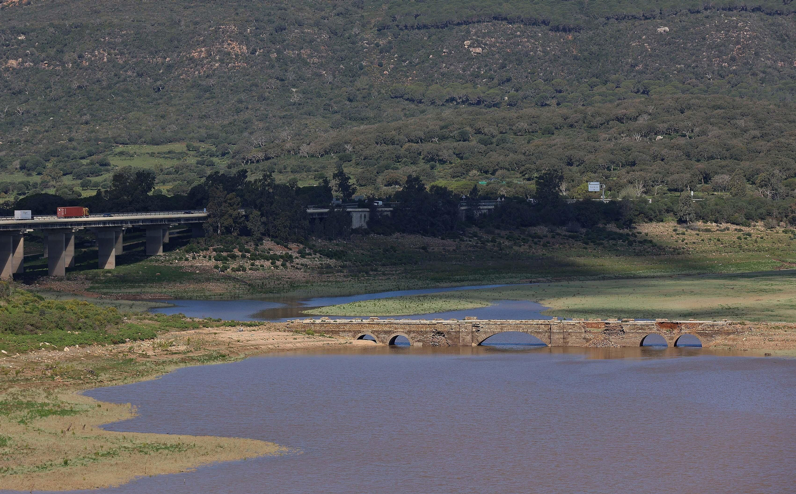 Imágenes del estado actual de los pantanos del Campo de Gibraltar