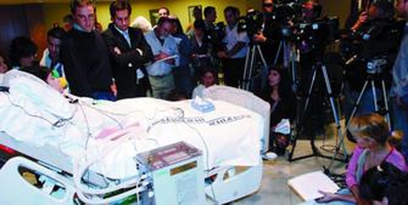 Inmaculada Echevarría, cuando pidió ante los medios, en Granada, ser desconectada del respirador.