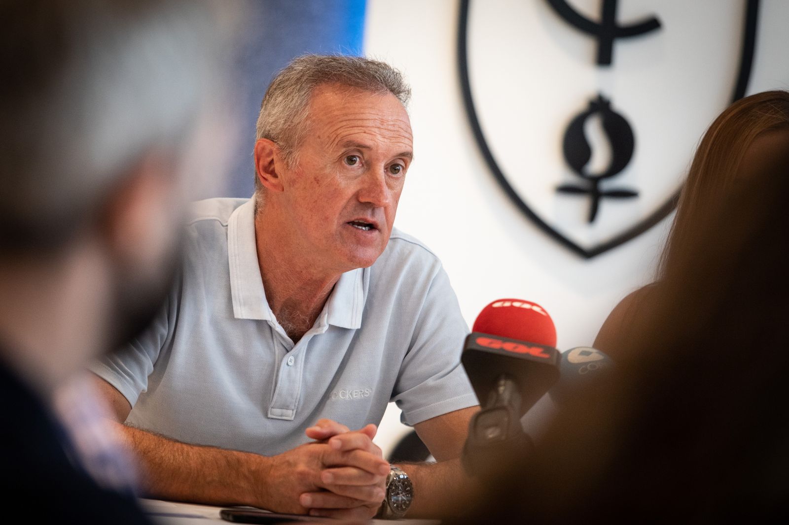 Pep Boada durante el encuentro con los medios de comunicación.