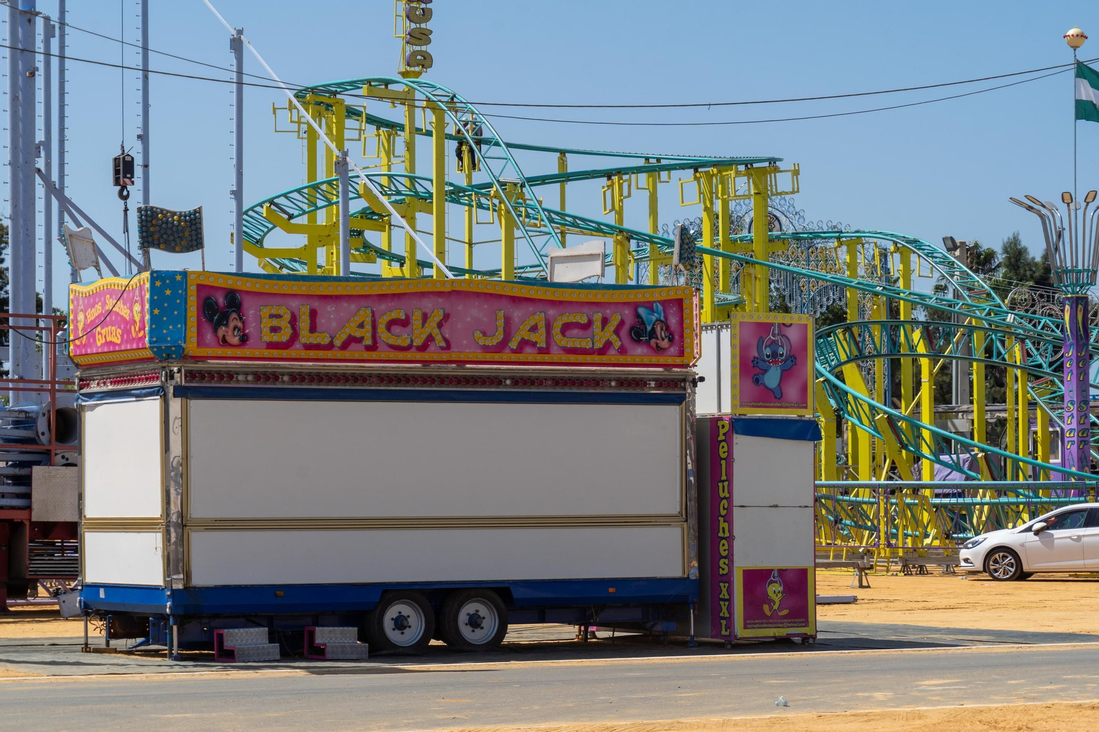 Imágenes de las Fiestas Colombinas días antes de su inauguración