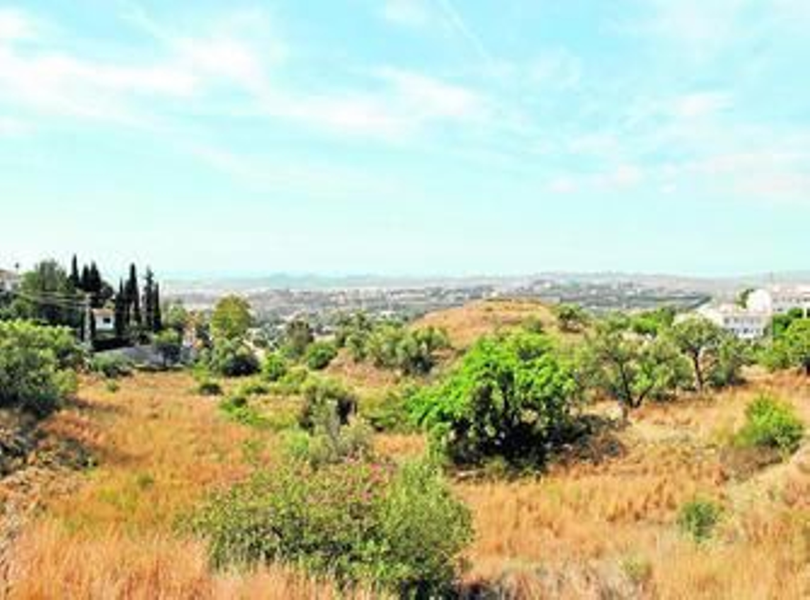 Los terrenos donde se quiere construir la nueva promoción de viviendas.