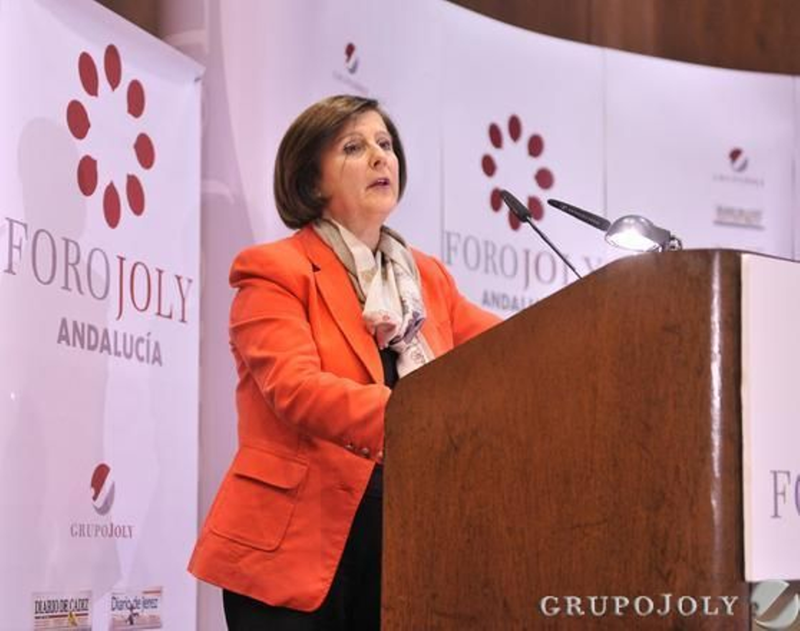 La consejera María José Sánchez Rubio, durante su discurso. / Juan Carlos Vázquez